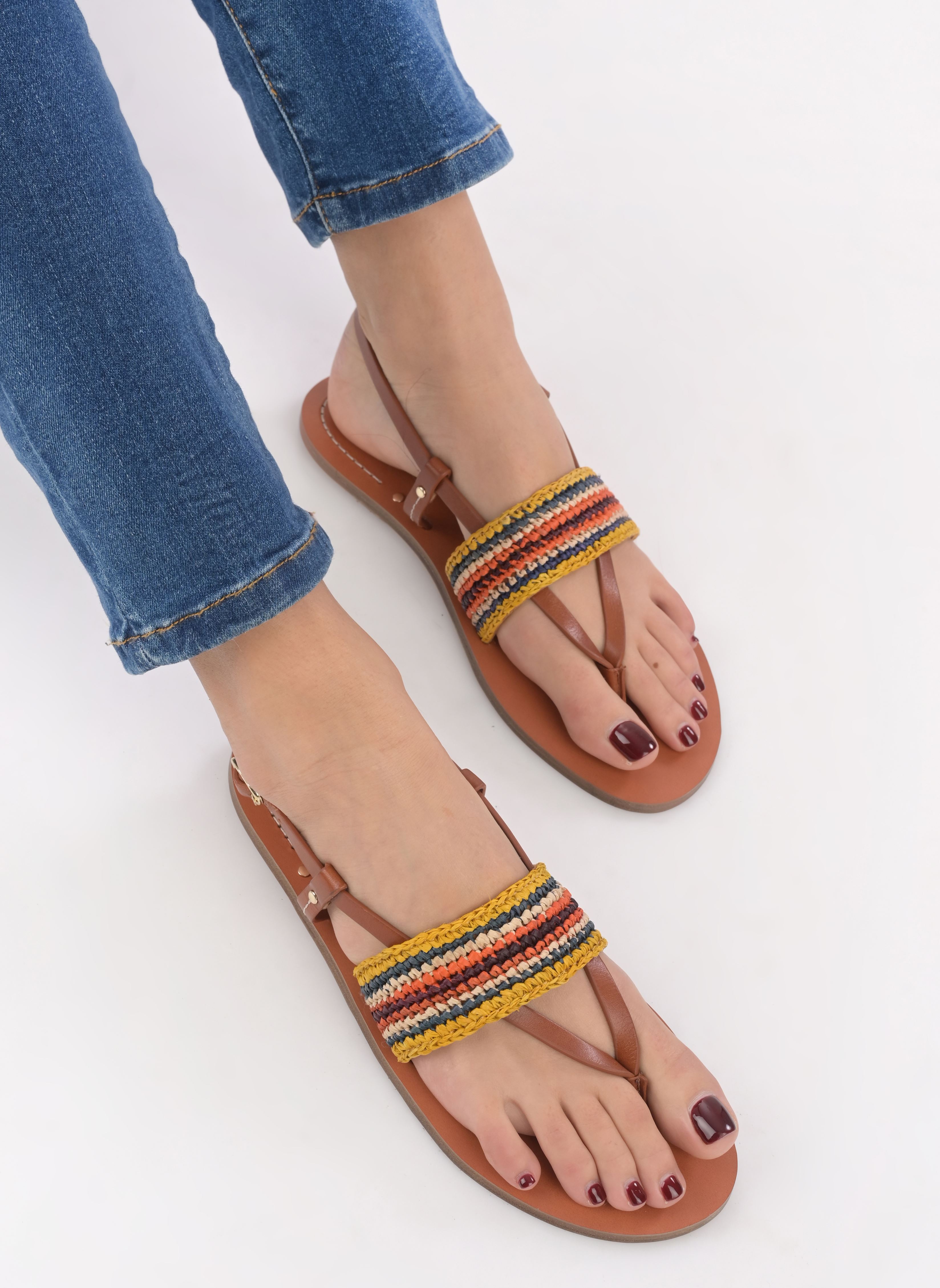 Sandales Sandales Plates femme multicolore Vanessa Bruno Sandales Sandales Plates femme multicolore MULTICOLORE
