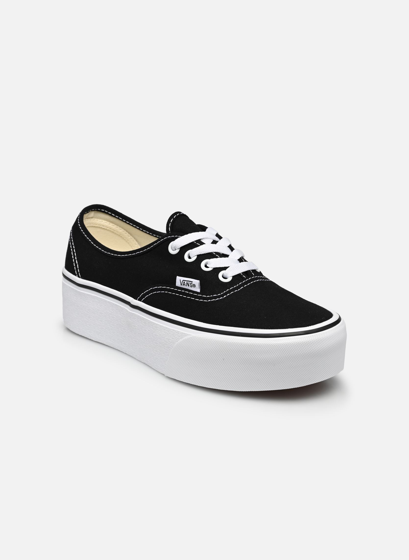 Print sneakers UA Authentic Stackform W zwart Vans Print sneakers UA Authentic Stackform W zwart CANVAS BLACK/TRUE WHITE