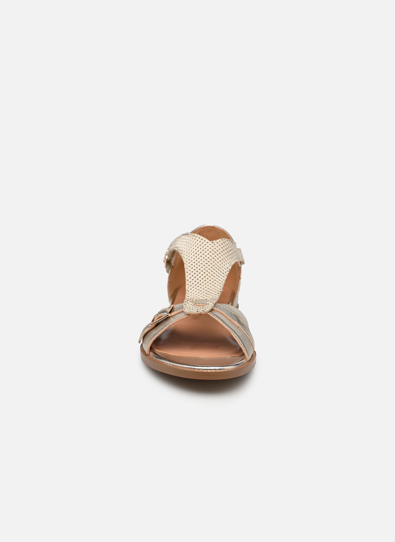 Sandales Soka femme or et bronze Karston Sandales Soka femme or et bronze Platine
