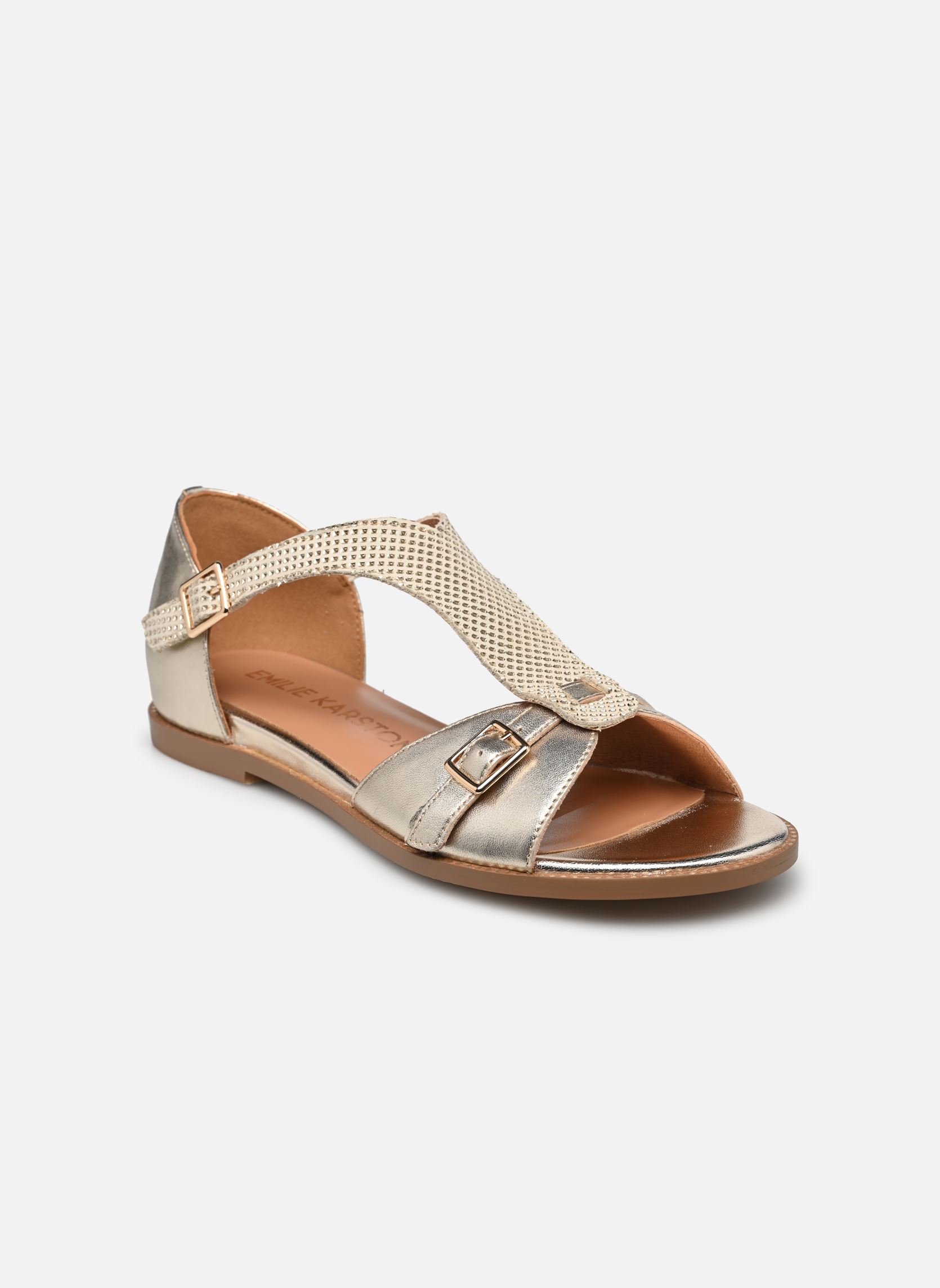 Sandales Soka femme or et bronze Karston Sandales Soka femme or et bronze Platine
