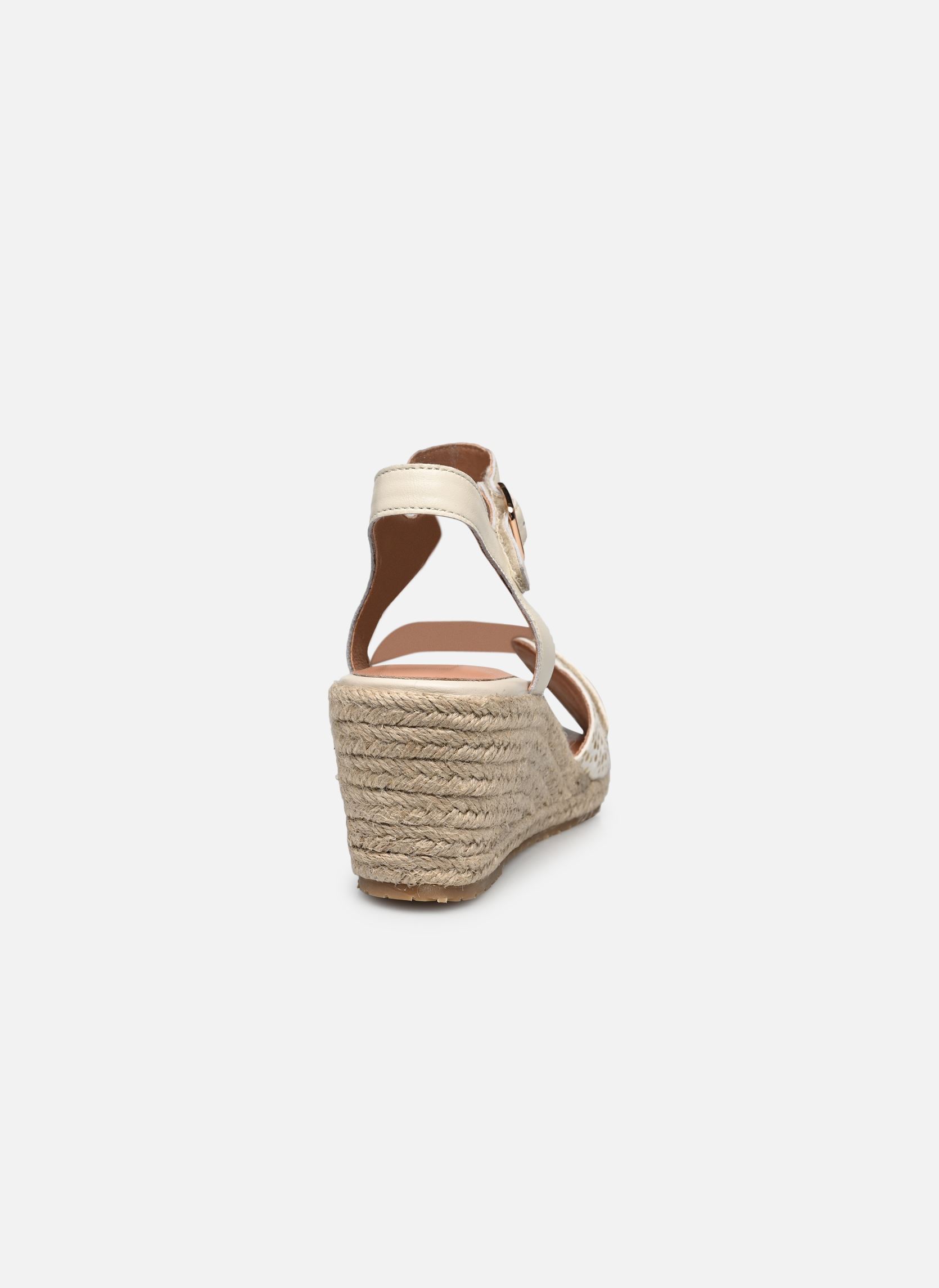 Sandales compensées et plateformes Eleonor femme blanc Karston Sandales compensées et plateformes Eleonor femme blanc Creme