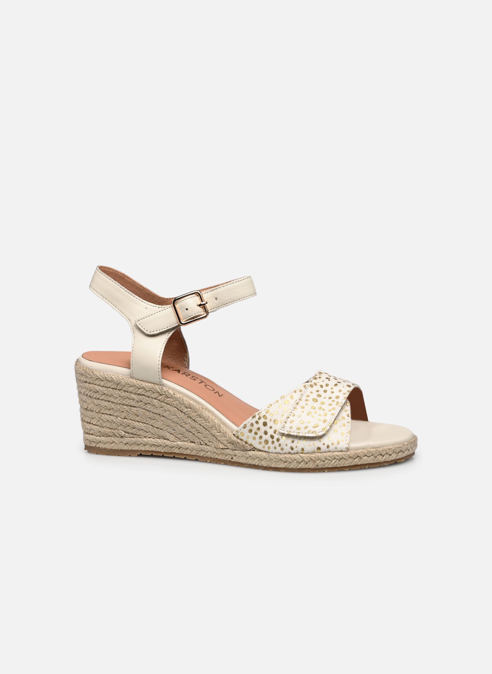 Sandales compensées et plateformes Eleonor femme blanc Karston Sandales compensées et plateformes Eleonor femme blanc Creme