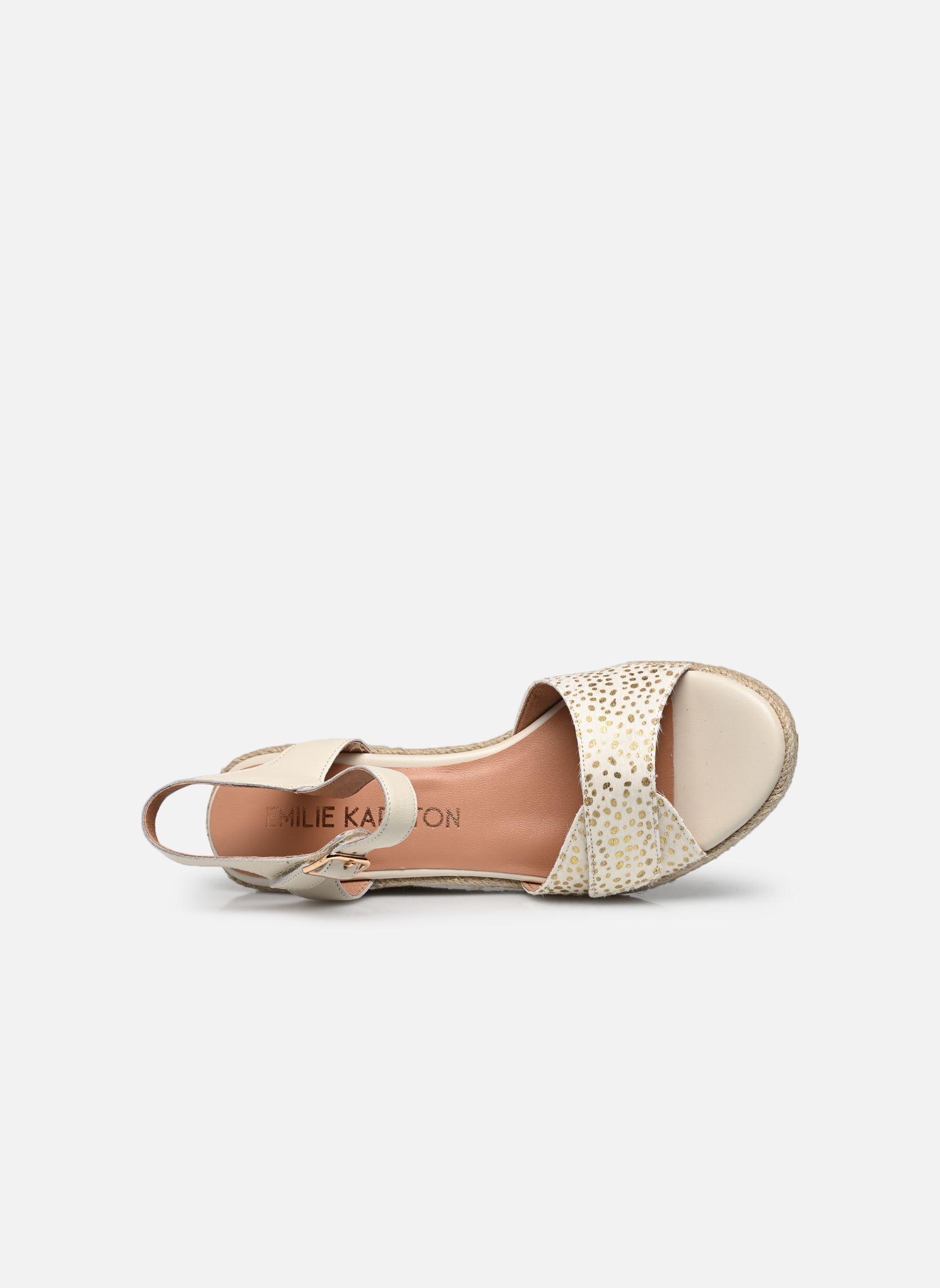 Sandales compensées et plateformes Eleonor femme blanc Karston Sandales compensées et plateformes Eleonor femme blanc Creme