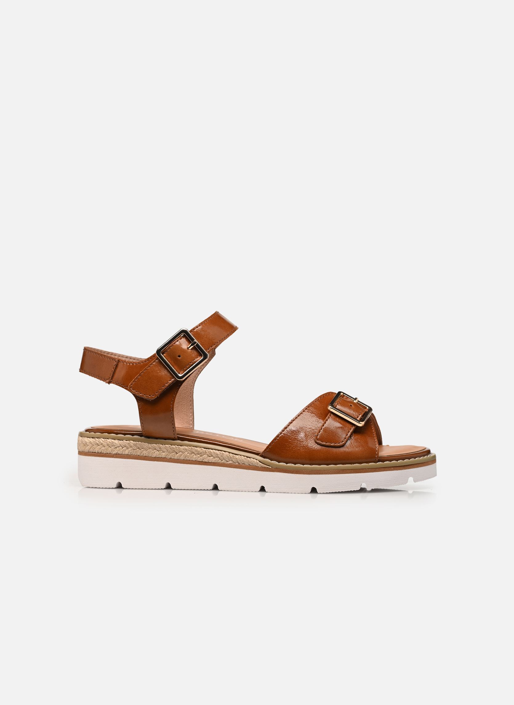 Sandali con zeppa e plateau Kika donna marrone Karston Sandali con zeppa e plateau Kika donna marrone Cognac
