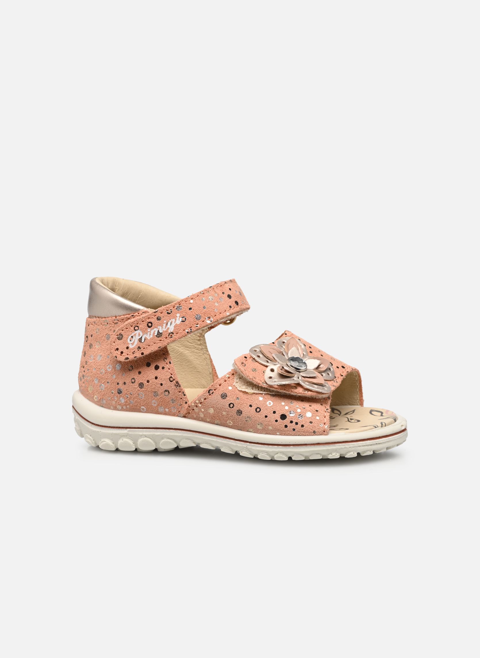 Sandales PSW 38613 fille rose Primigi Sandales PSW 38613 fille rose SALMON / PLATINE