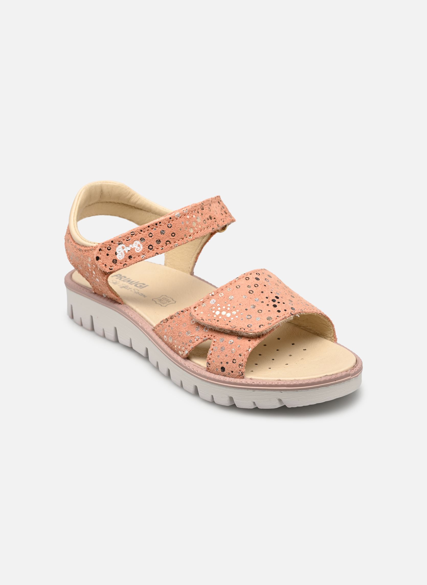 Sandales PAX 38862 fille rose Primigi Sandales PAX 38862 fille rose SALMON / PLATINE