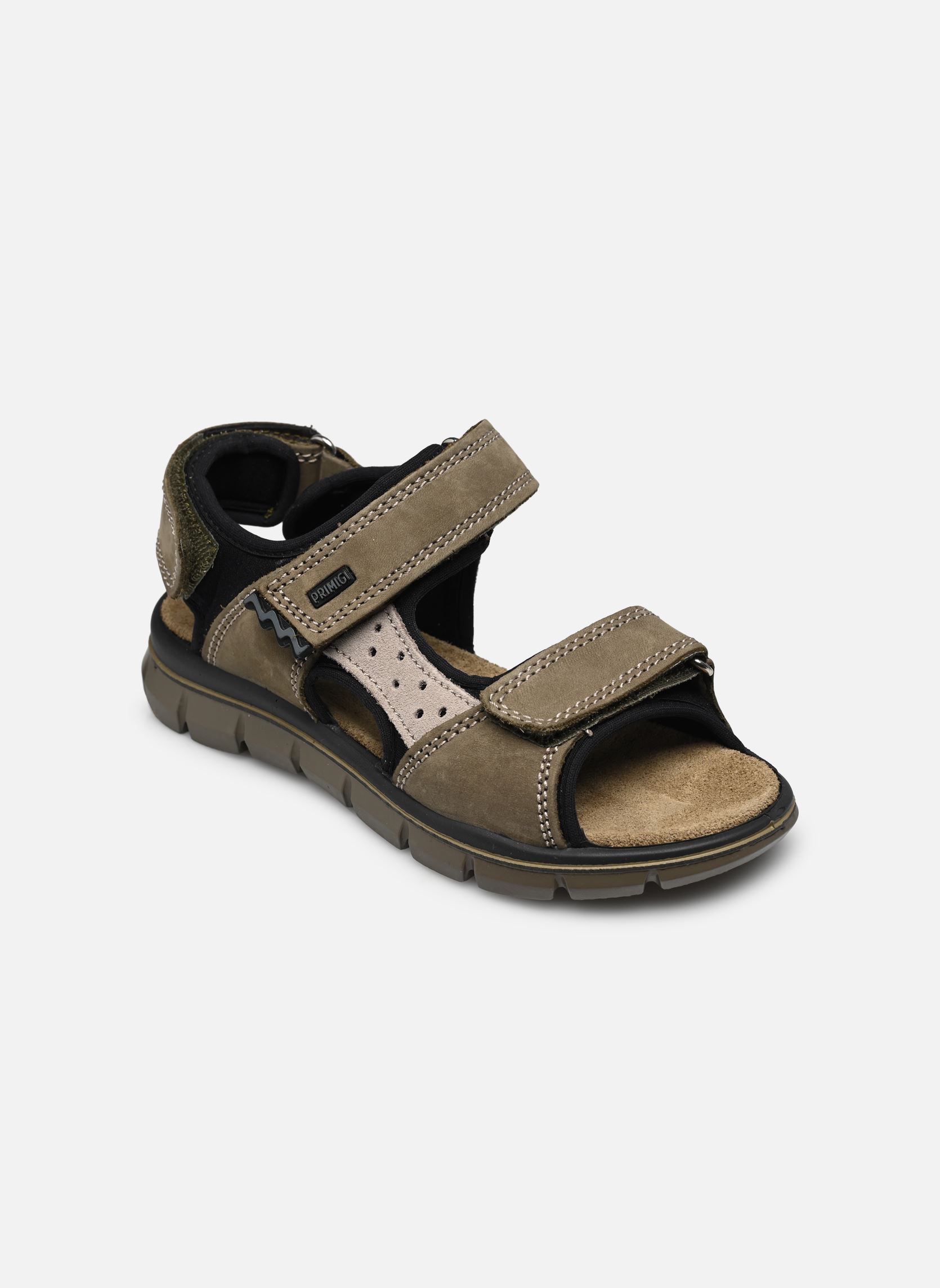 Sandales PTV 38961 garçon vert Primigi Sandales PTV 38961 garçon vert MILITAIRE / NOIR