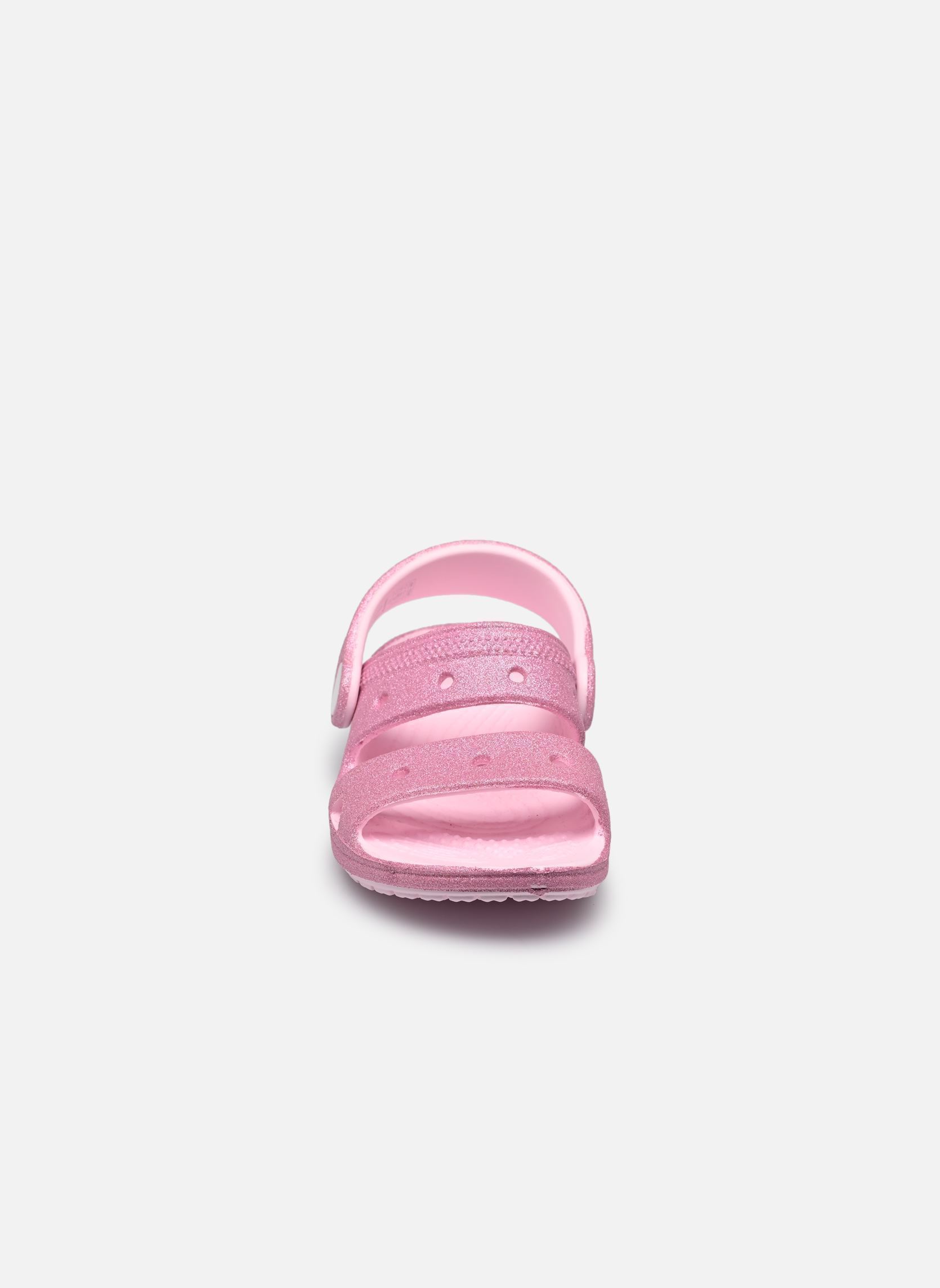 Flip-Flops und Badeschlappen Classic Crocs Glitter Sandal T mädchen rosa Crocs Flip-Flops und Badeschlappen Classic Crocs Glitter Sandal T mädchen rosa PINK MILK