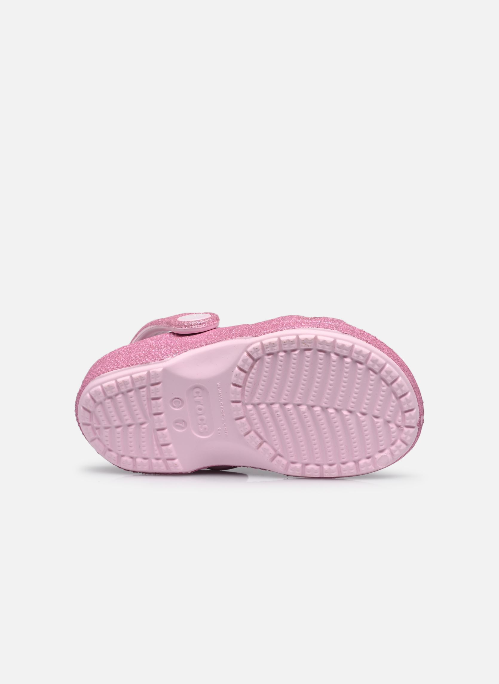 Flip-Flops und Badeschlappen Classic Crocs Glitter Sandal T mädchen rosa Crocs Flip-Flops und Badeschlappen Classic Crocs Glitter Sandal T mädchen rosa PINK MILK