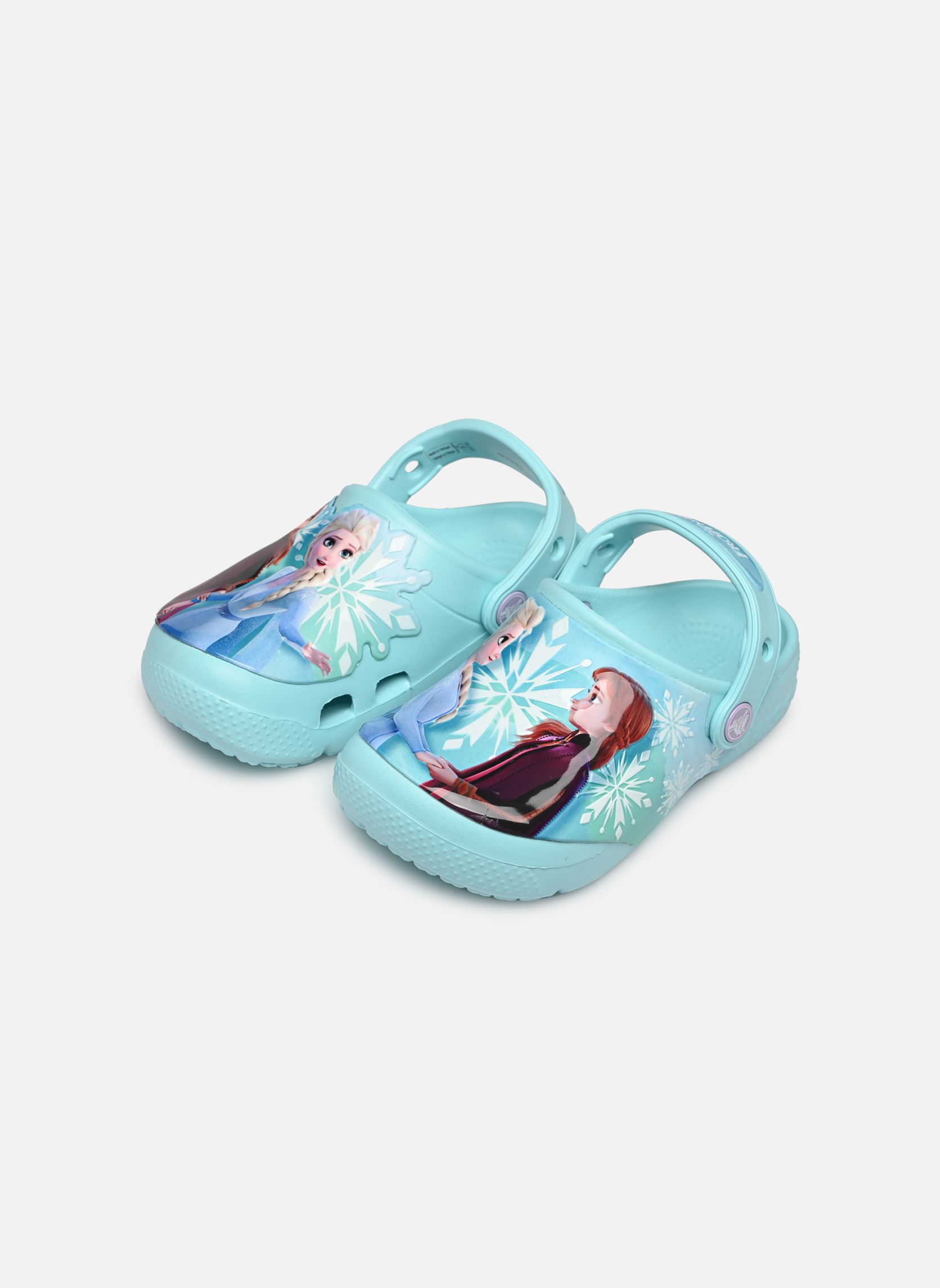 Pantoletten und Clogs FL DisneyFrozenIIClogIblu blau Crocs Pantoletten und Clogs FL DisneyFrozenIIClogIblu blau Ice Blue
