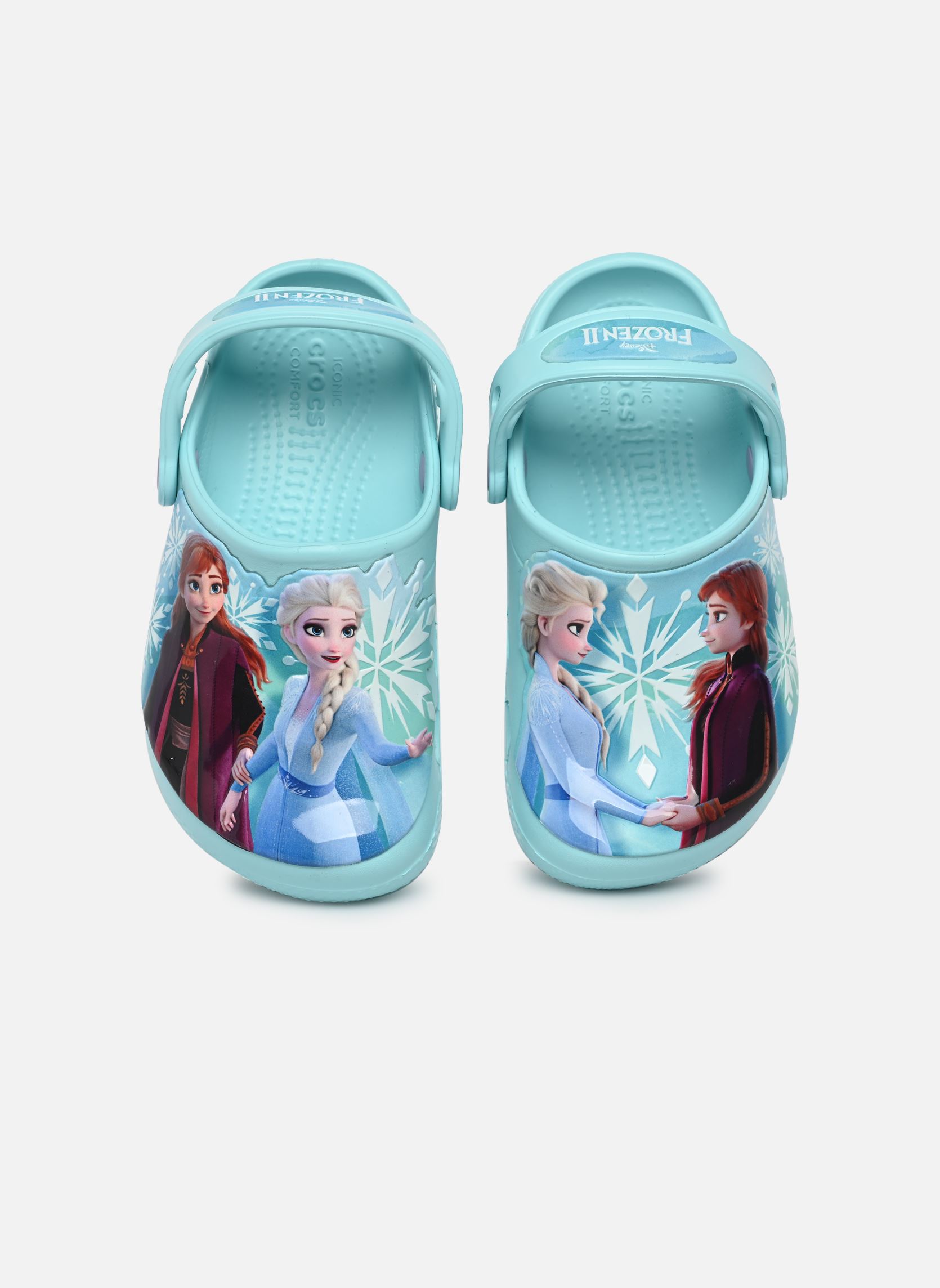 Pantoletten und Clogs FL DisneyFrozenIIClogIblu blau Crocs Pantoletten und Clogs FL DisneyFrozenIIClogIblu blau Ice Blue