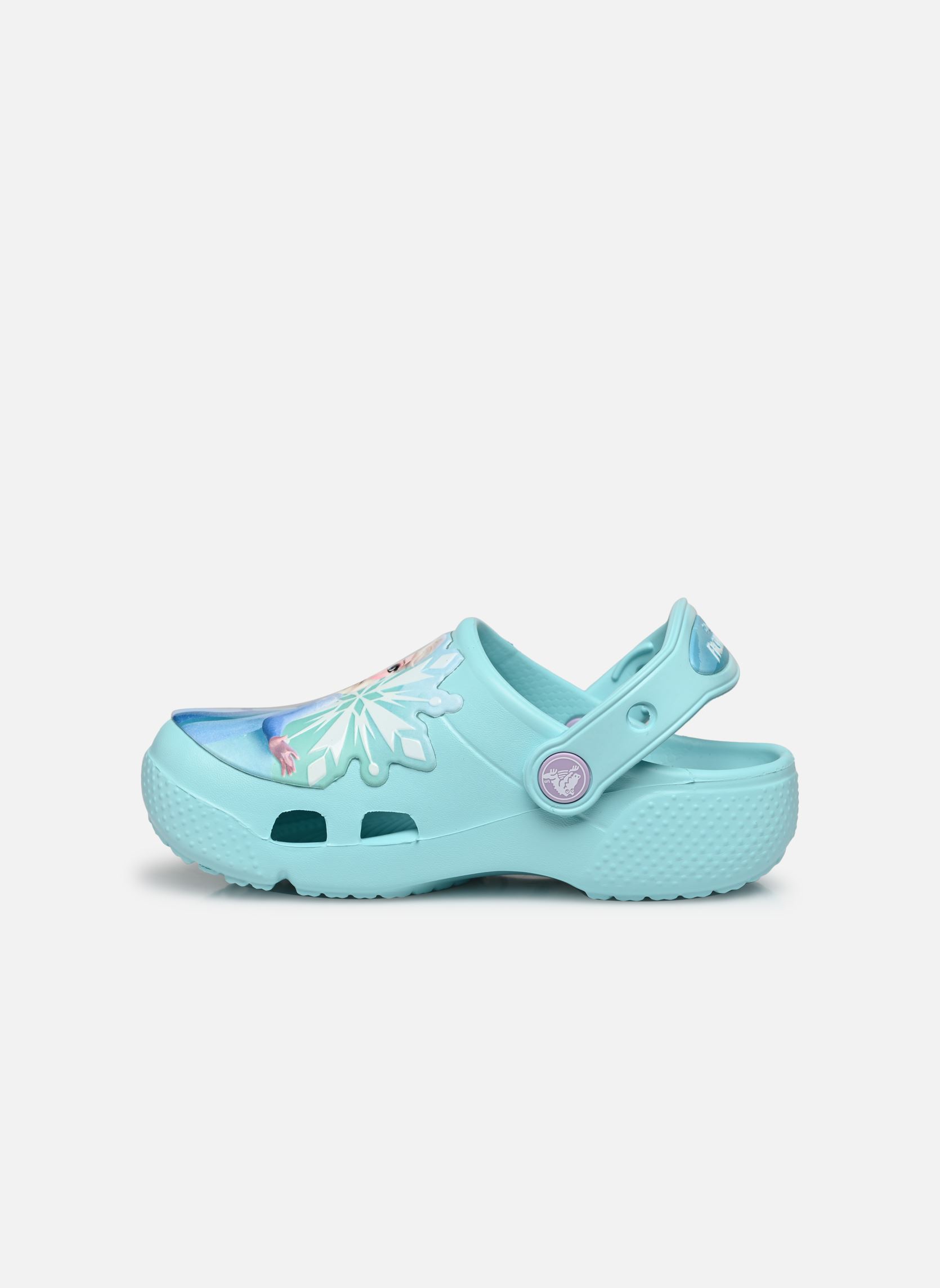 Pantoletten und Clogs FL DisneyFrozenIIClogIblu blau Crocs Pantoletten und Clogs FL DisneyFrozenIIClogIblu blau Ice Blue