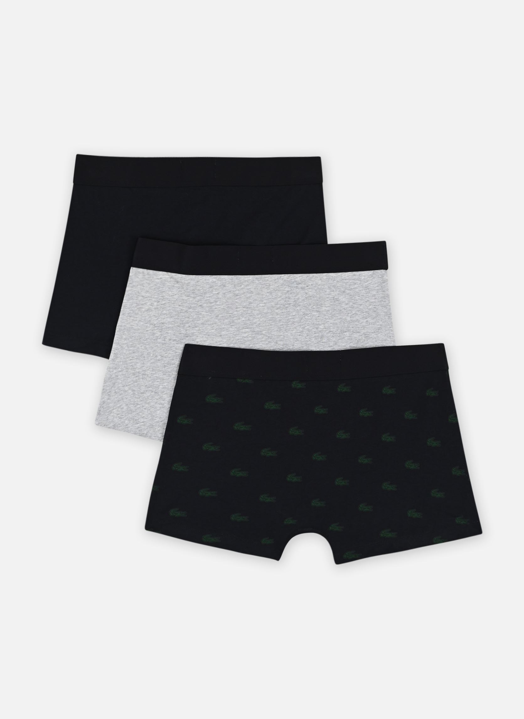 Pantalons Pack De 3 Boxers Courts homme multicolore Lacoste Pantalons Pack De 3 Boxers Courts homme multicolore ABIMES/VERT-ARGENT CHINE