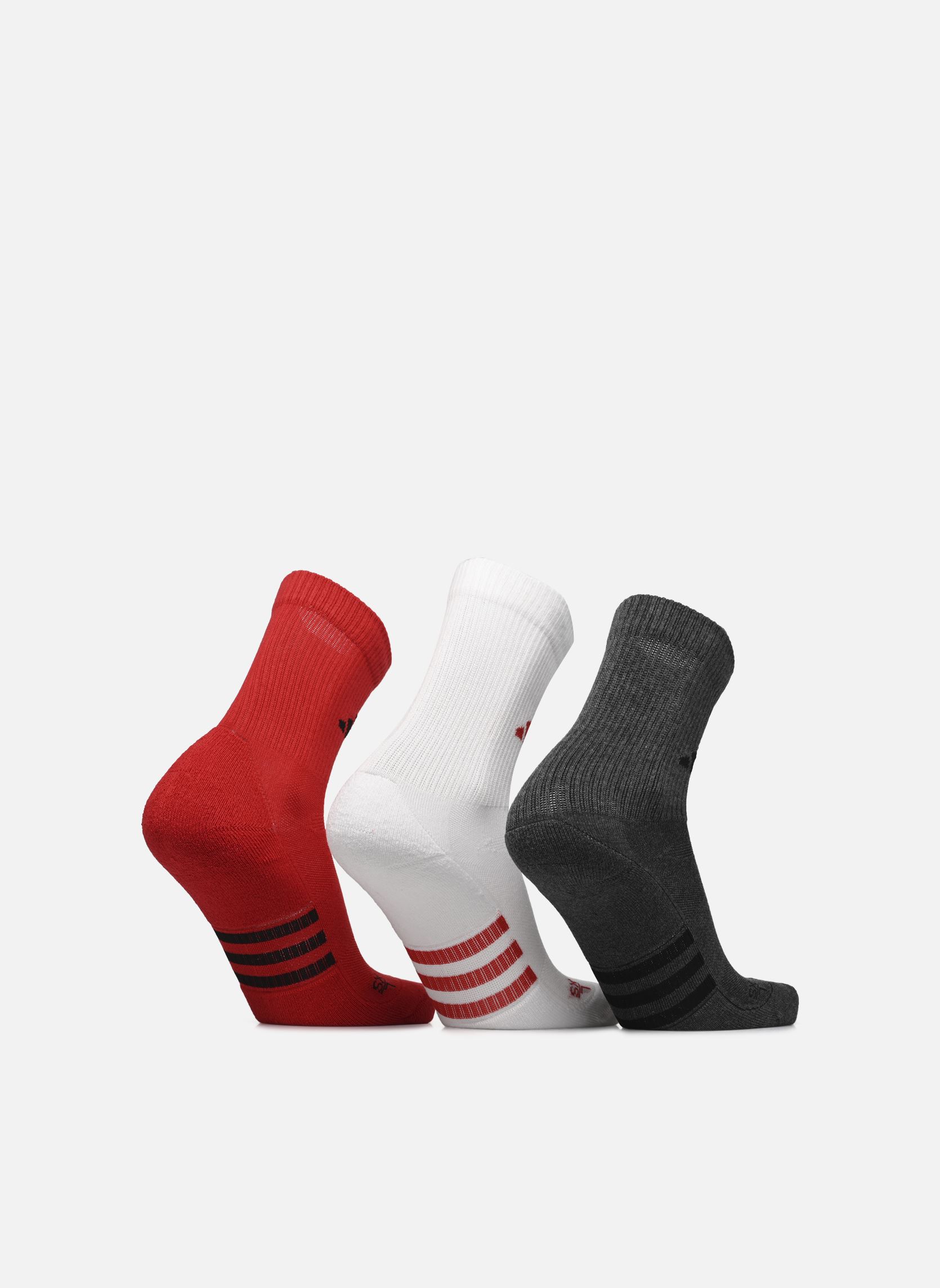Socken Prf Cush Crew3P weiß adidas performance Socken Prf Cush Crew3P weiß WHITE/BETTER SCARLET/DARK GREY