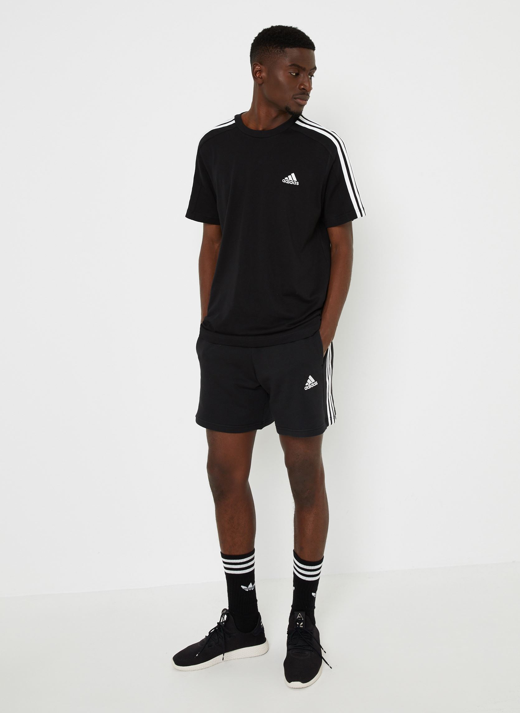 Shorts M 3S Ft Sho homme noir adidas sportswear Shorts M 3S Ft Sho homme noir Black