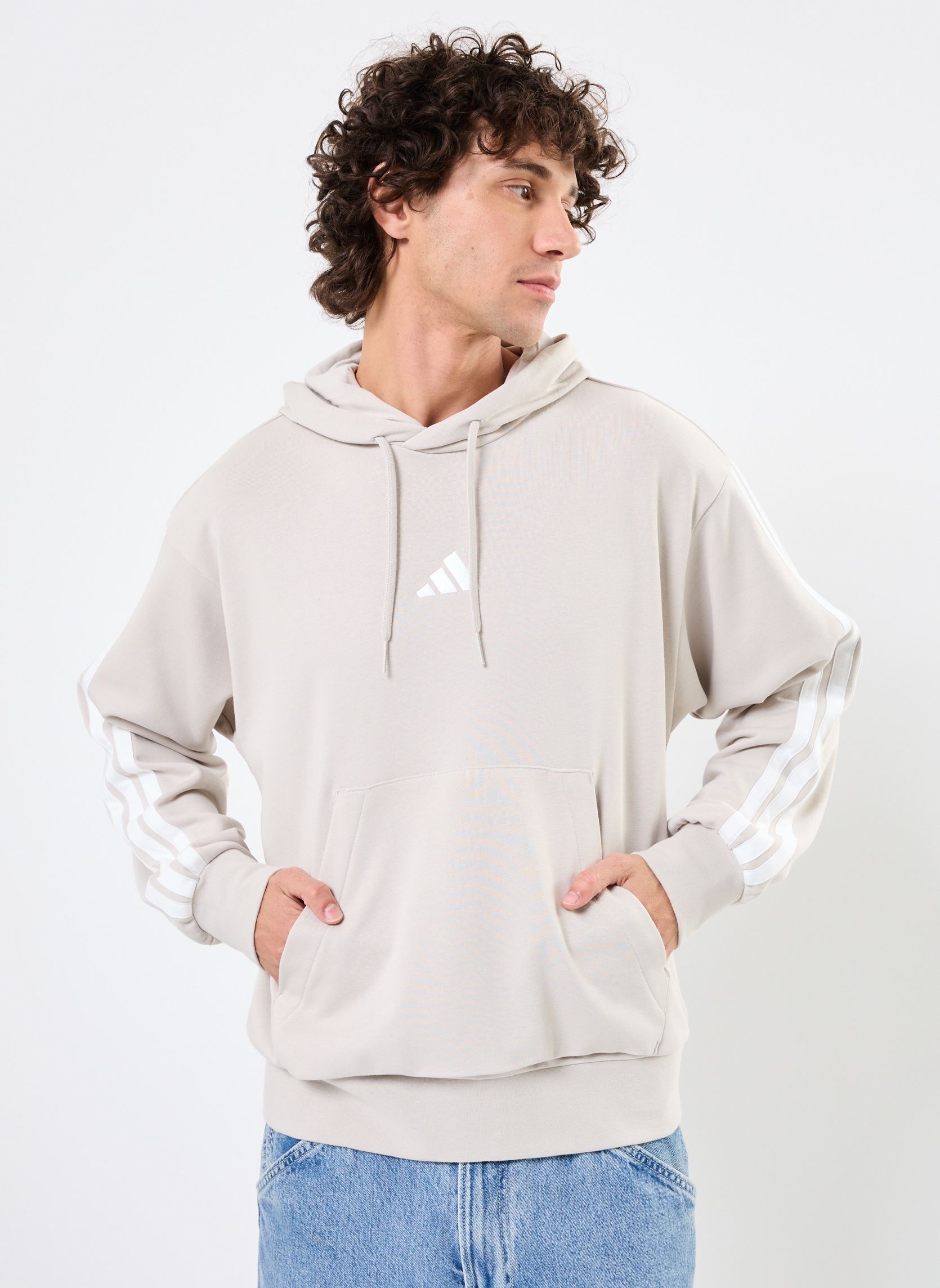 Sweat shirt adidas Essentials 3 Stripes EU - vue 2