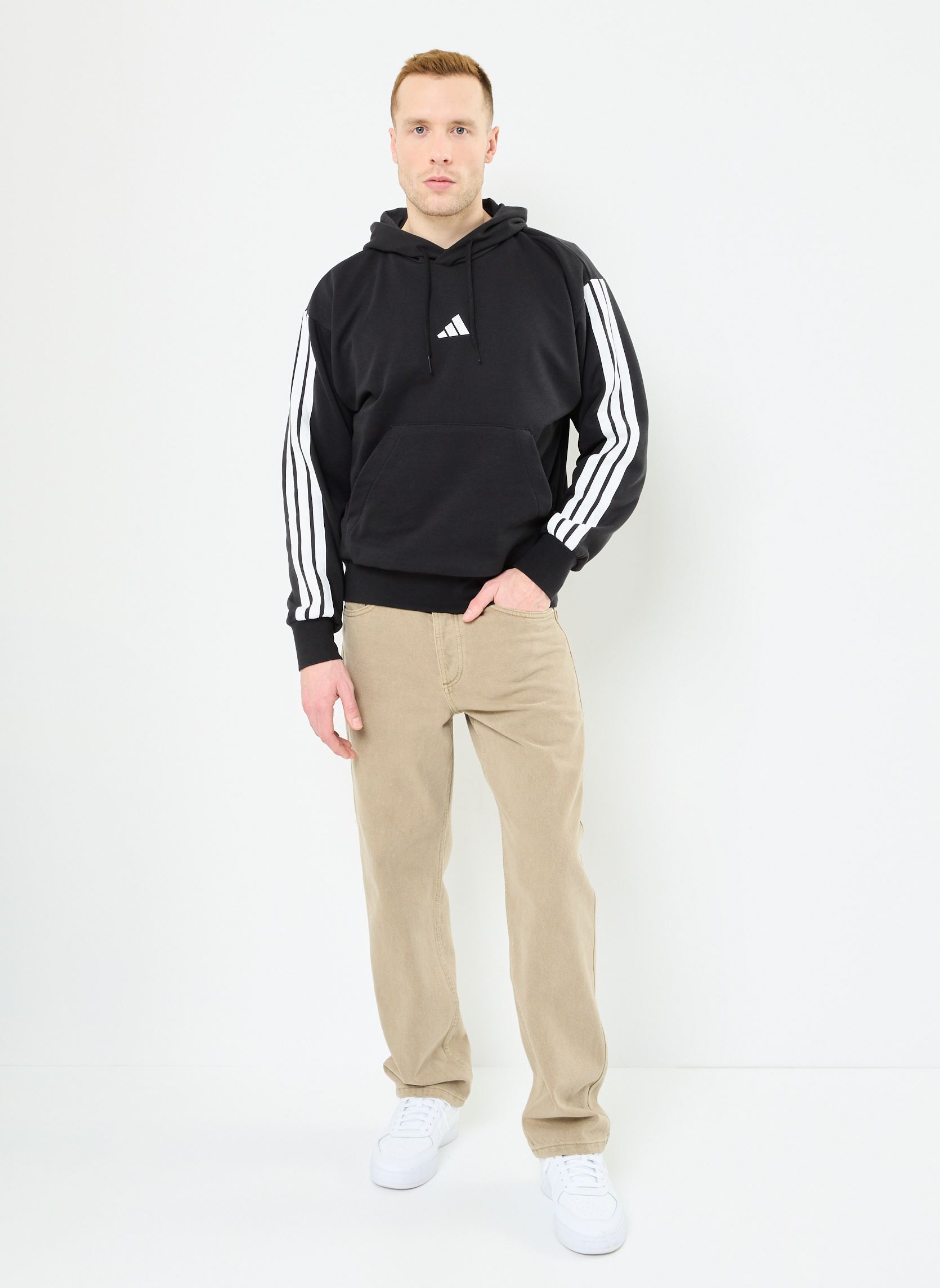 Sweats à capuche M 3S Ft Hd homme noir adidas sportswear Sweats à capuche M 3S Ft Hd homme noir Black/white