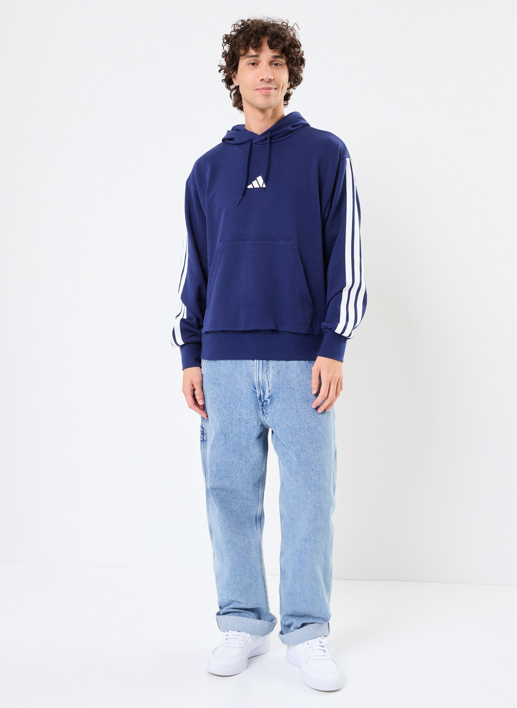 Kapuzenpullover M 3S Ft Hd herren blau adidas sportswear Kapuzenpullover M 3S Ft Hd herren blau DKBLUE/WHITE