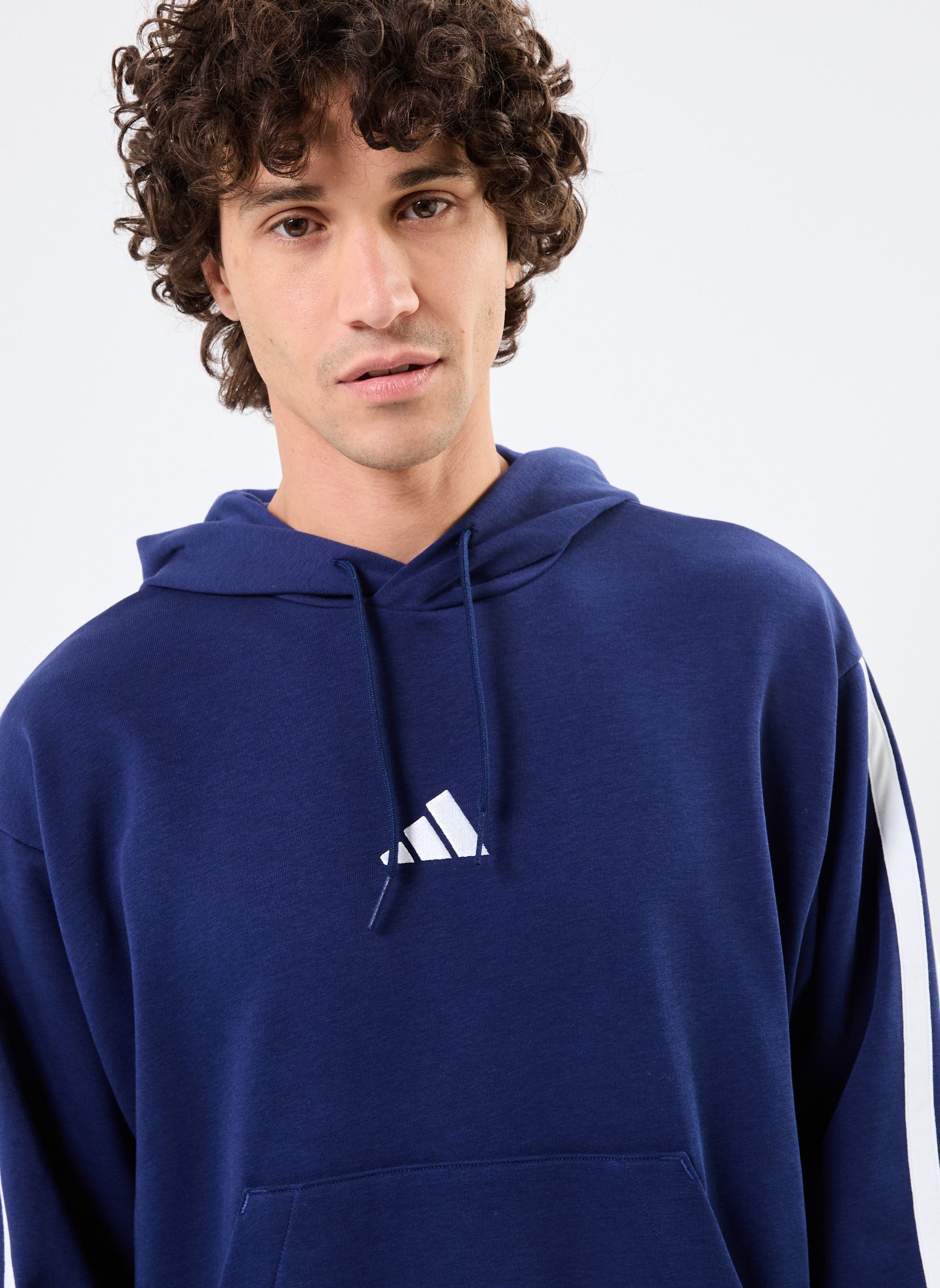 Kapuzenpullover M 3S Ft Hd herren blau adidas sportswear Kapuzenpullover M 3S Ft Hd herren blau DKBLUE/WHITE