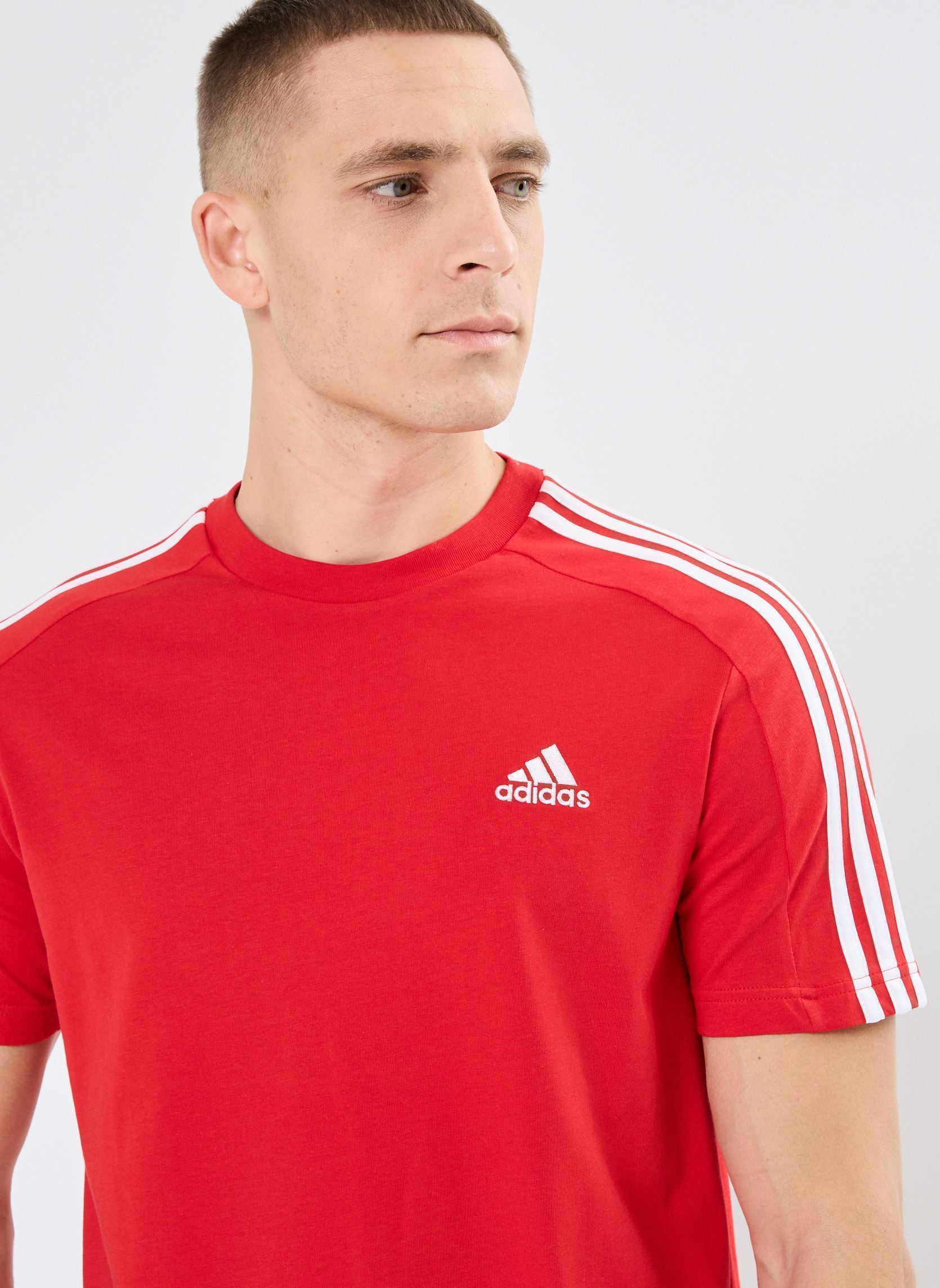 Tee-shirts M 3S Sj T homme rouge adidas sportswear Tee-shirts M 3S Sj T homme rouge BETTER SCARLET/WHITE