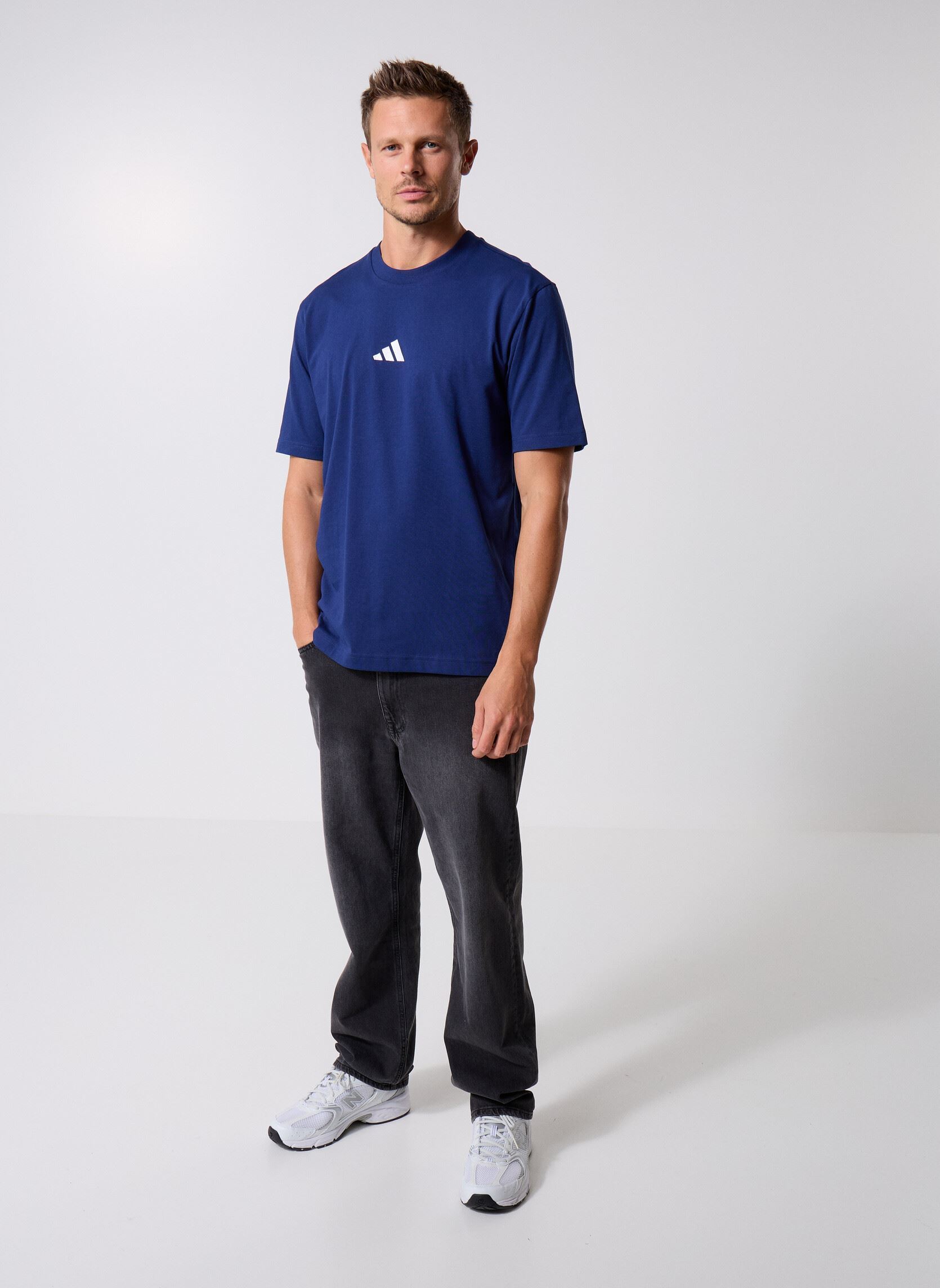 Tee-shirts M Sl Sj T homme bleu adidas sportswear Tee-shirts M Sl Sj T homme bleu DKBLUE
