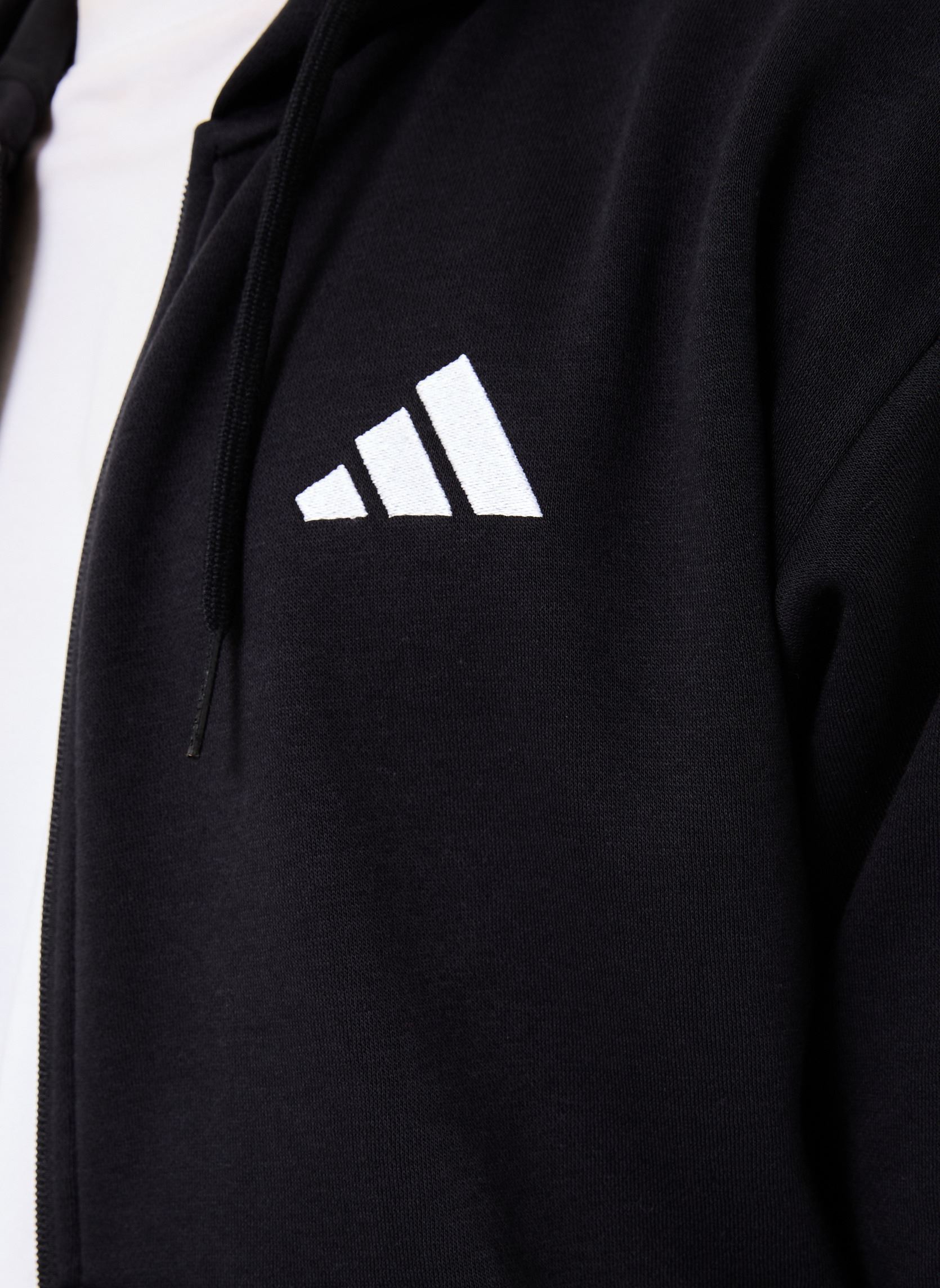 Sweats zippés M 3S FL FZ HD homme noir adidas sportswear Sweats zippés M 3S FL FZ HD homme noir BLACK/WHITE
