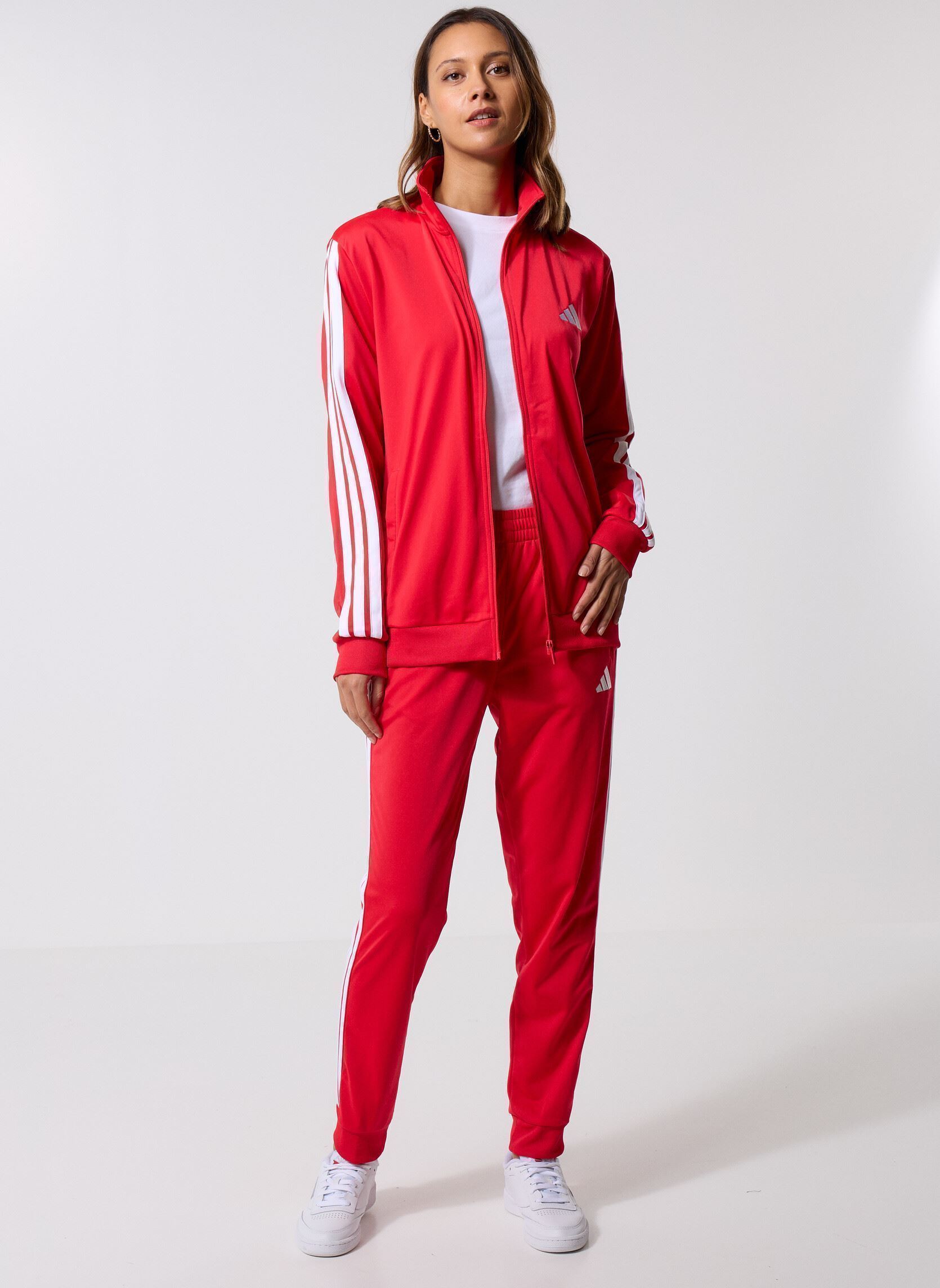 Ensembles de survêtement M 3S Tr Tt Ts homme orange adidas sportswear Ensembles de survêtement M 3S Tr Tt Ts homme orange Purrub/White