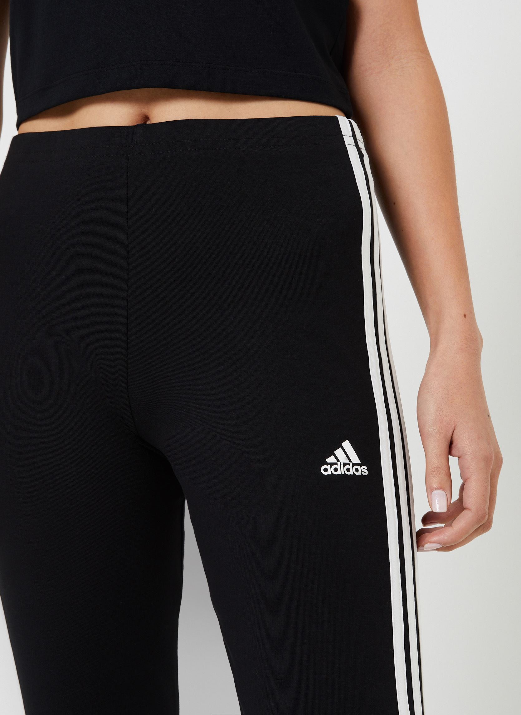 Leggings W 3S Hw Lg femme noir adidas sportswear Leggings W 3S Hw Lg femme noir Black/white