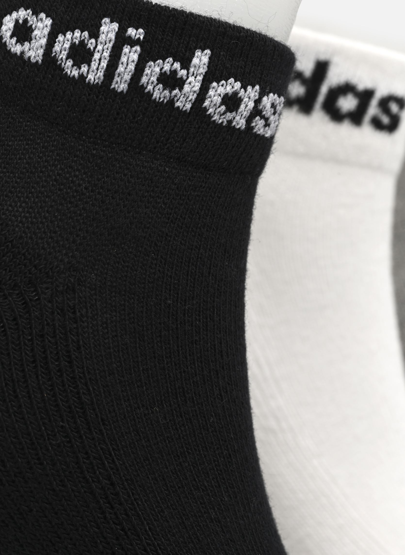 Socken C Lin Ankle 3P grau adidas sportswear Socken C Lin Ankle 3P grau MEDIUM GREY HEATHER/WHITE/BLAC