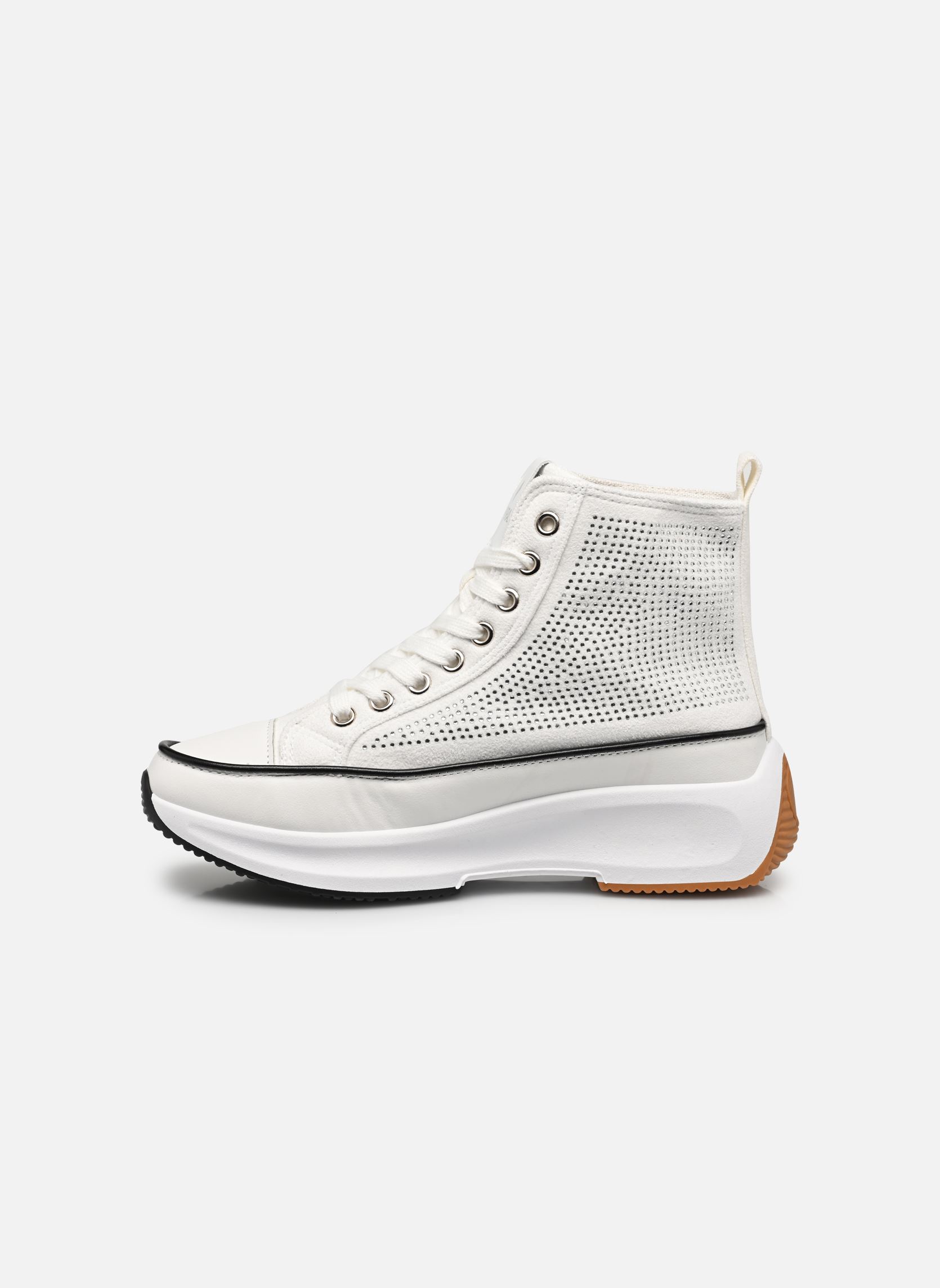 Baskets toile Christa femme blanc Kaporal Baskets toile Christa femme blanc BLANC-STRASS