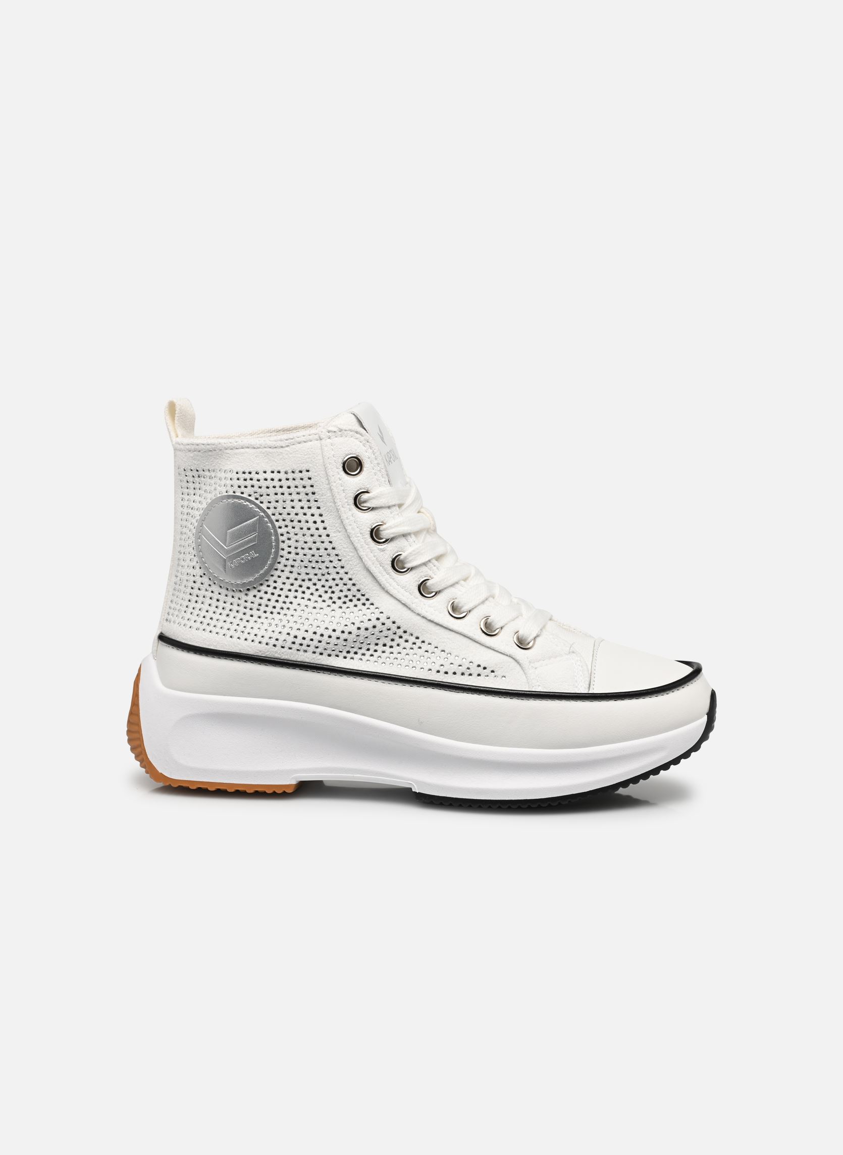 Baskets toile Christa femme blanc Kaporal Baskets toile Christa femme blanc BLANC-STRASS