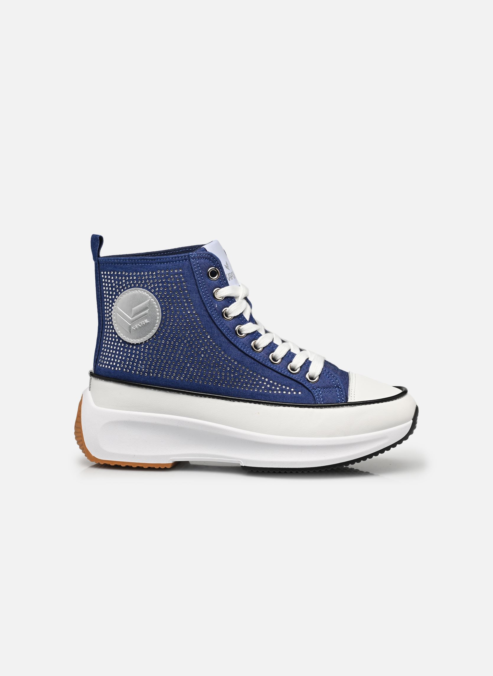 Print sneakers Christa dames blauw Kaporal Print sneakers Christa dames blauw DENIM STRASS