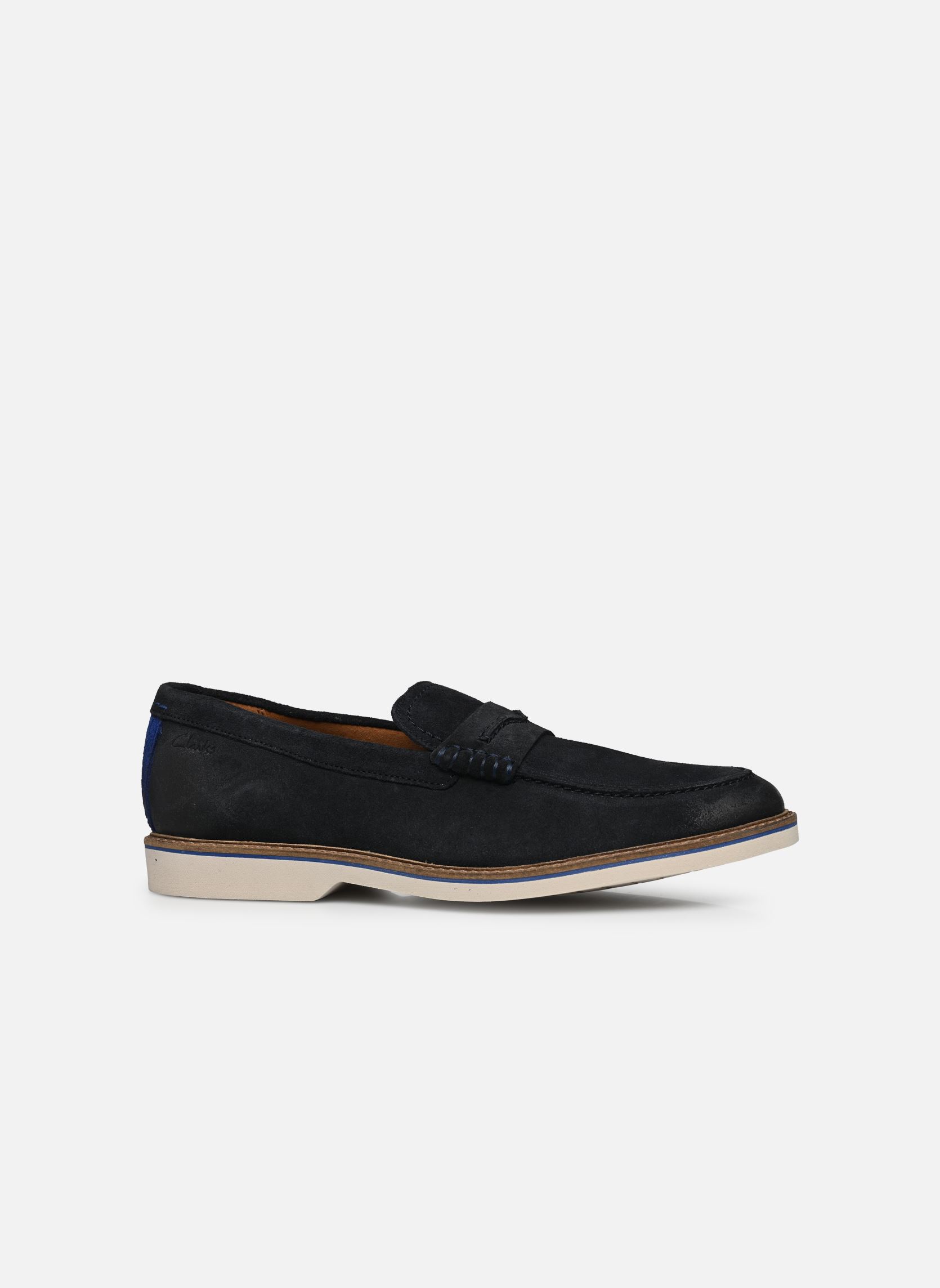 Mocassins Atticus LTSlip homme noir Clarks Mocassins Atticus LTSlip homme noir NAVY SUEDE