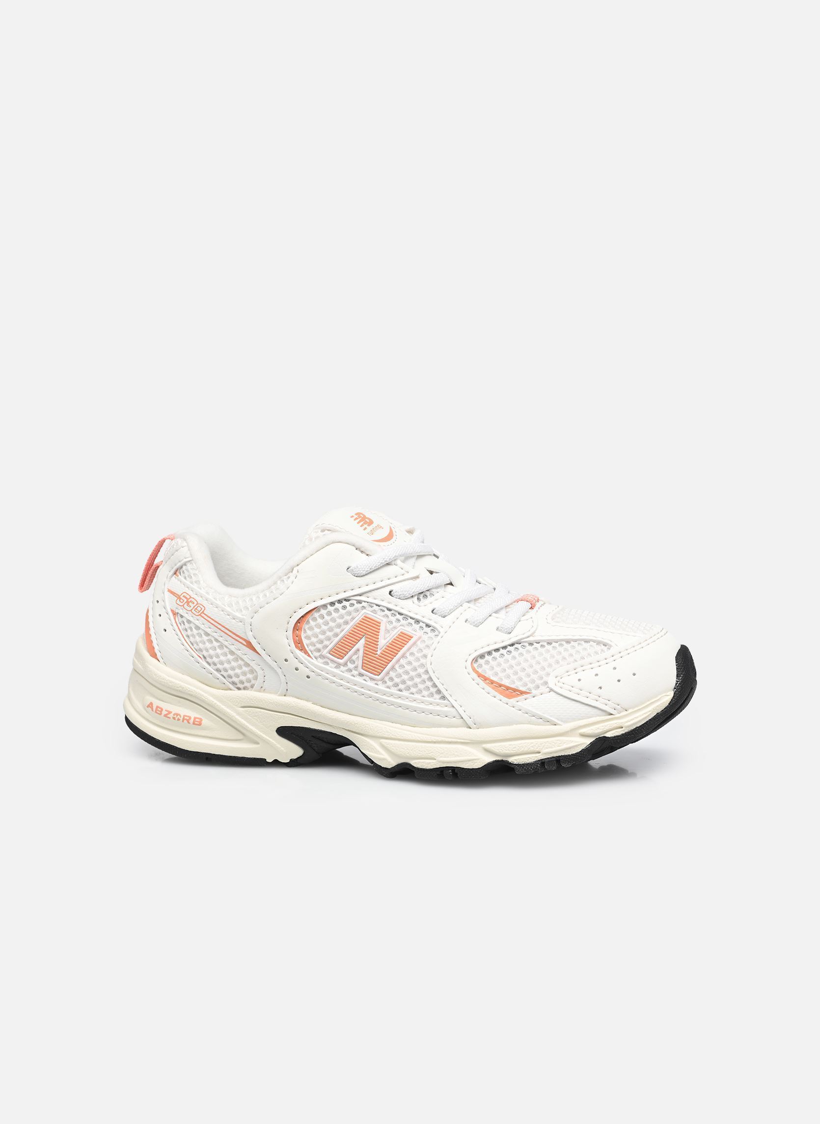 Baskets basses PZ530 lacets élastiqués blanc New Balance Baskets basses PZ530 lacets élastiqués blanc SEA SALT