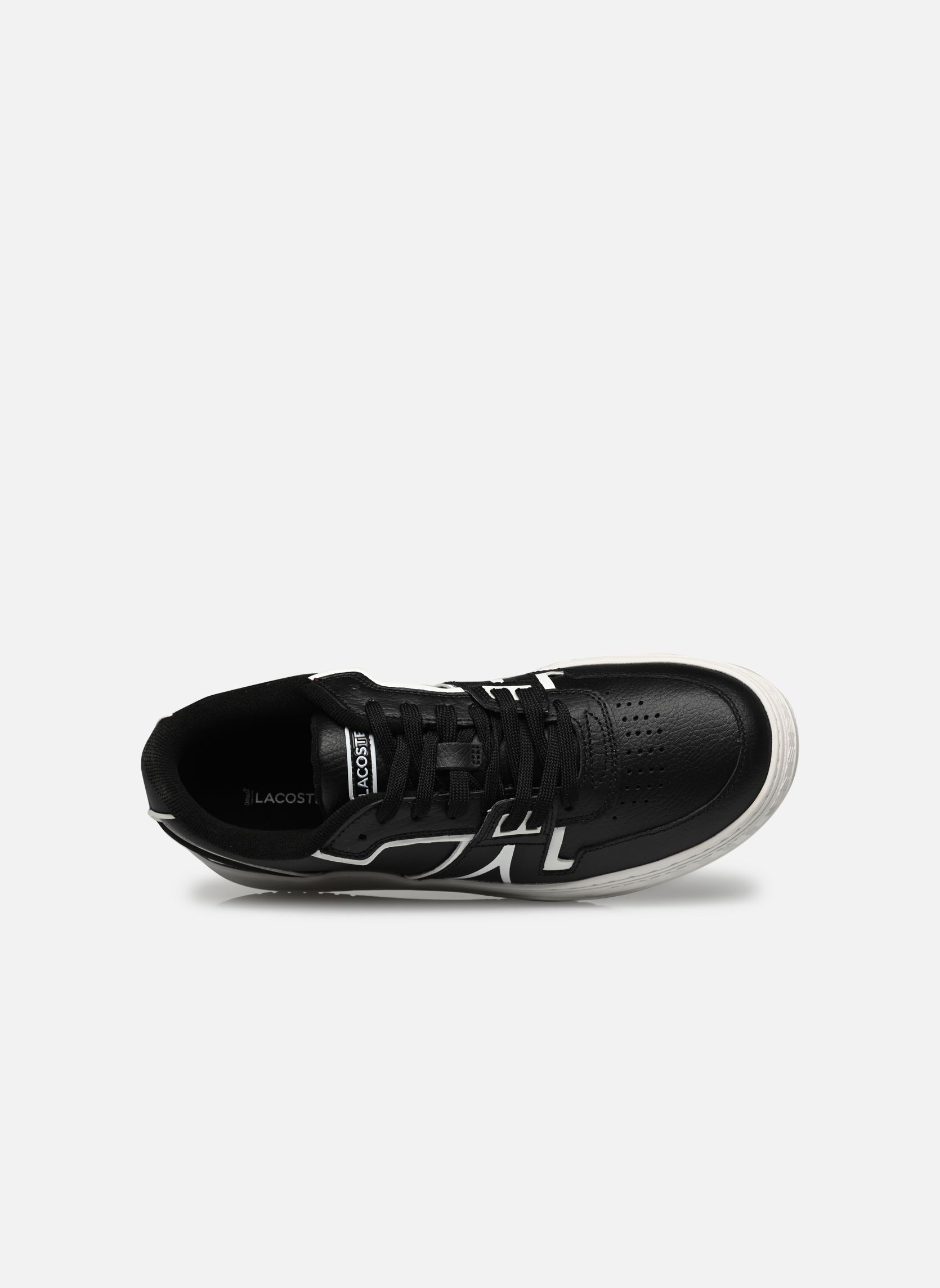 Lage sneakers L001 Baseline Leather heren zwart Lacoste Lage sneakers L001 Baseline Leather heren zwart blk/wht