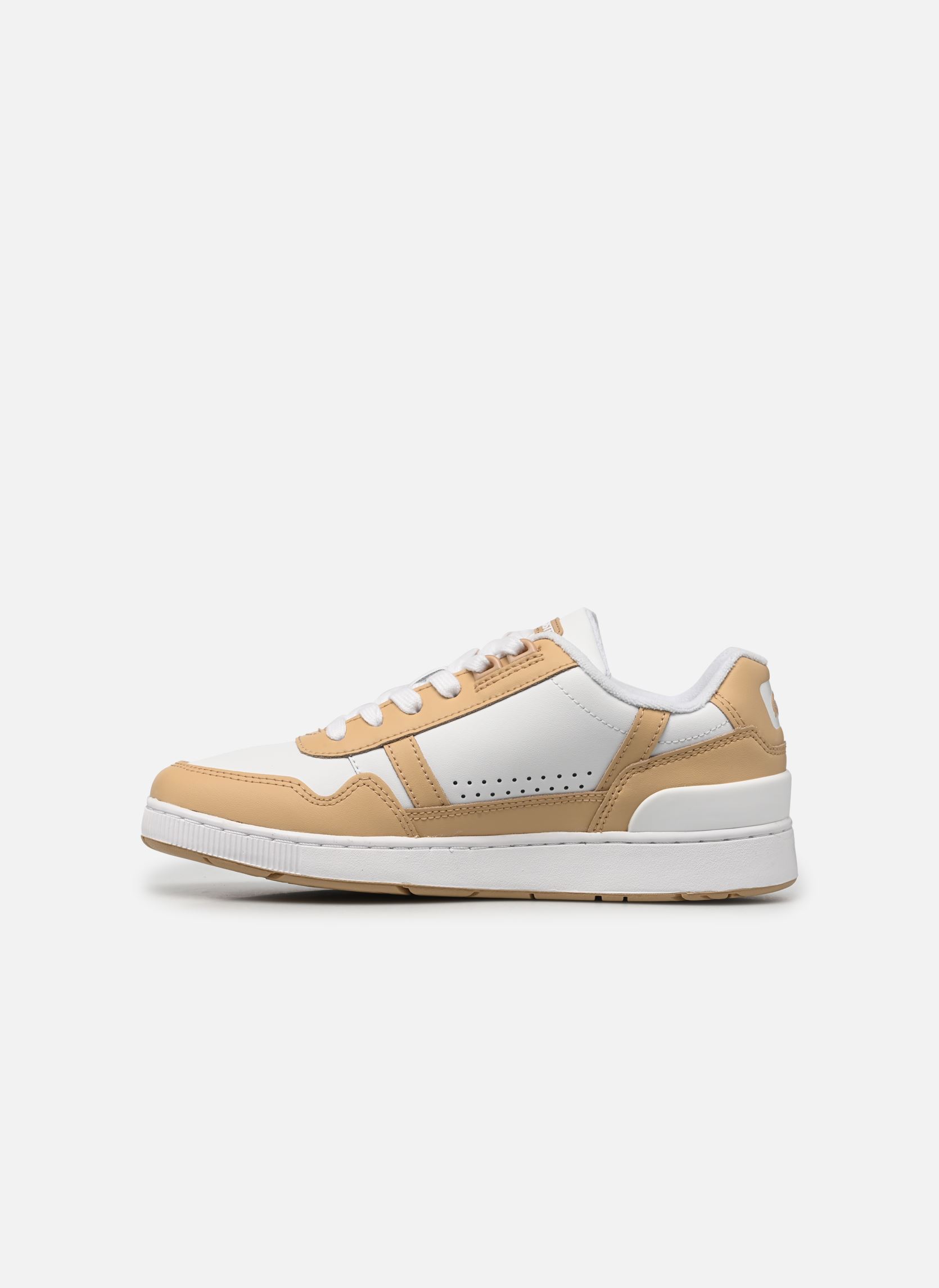 Lage sneakers T-Clip 0722 1 Sma W dames wit Lacoste Lage sneakers T-Clip 0722 1 Sma W dames wit WHT/LT BRW