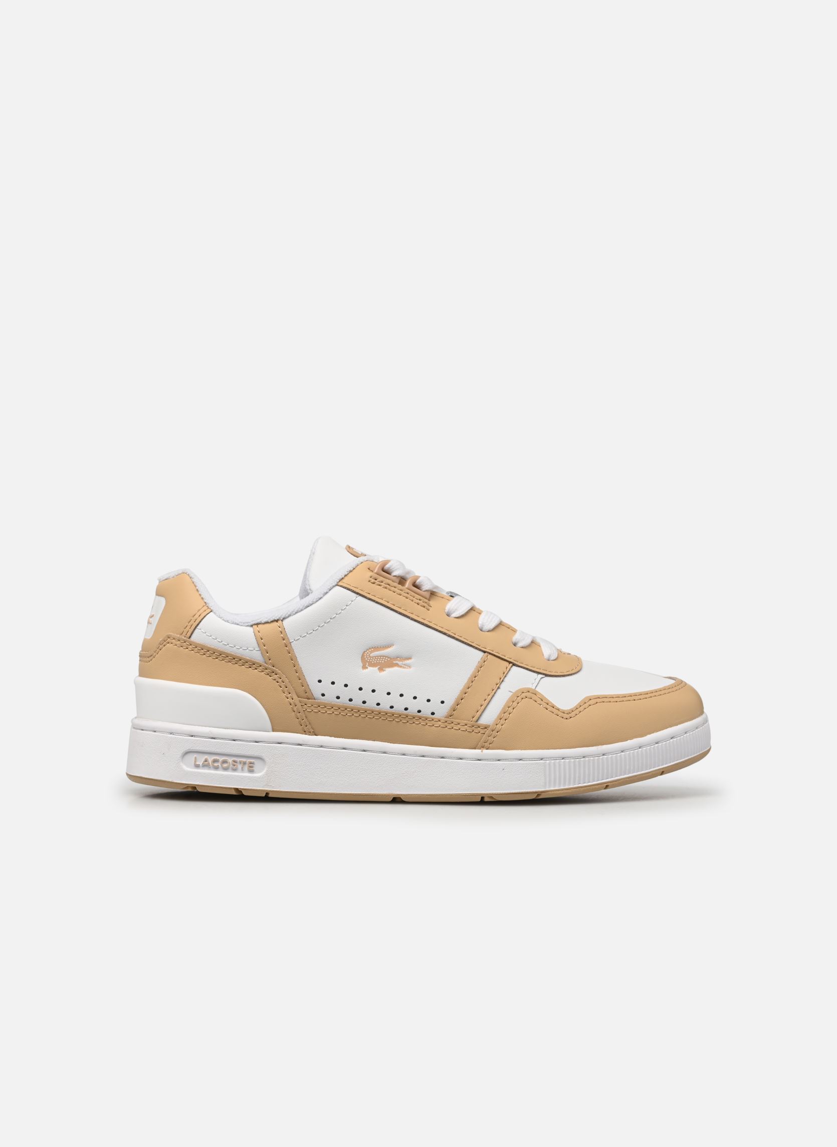 Lage sneakers T-Clip 0722 1 Sma W dames wit Lacoste Lage sneakers T-Clip 0722 1 Sma W dames wit WHT/LT BRW