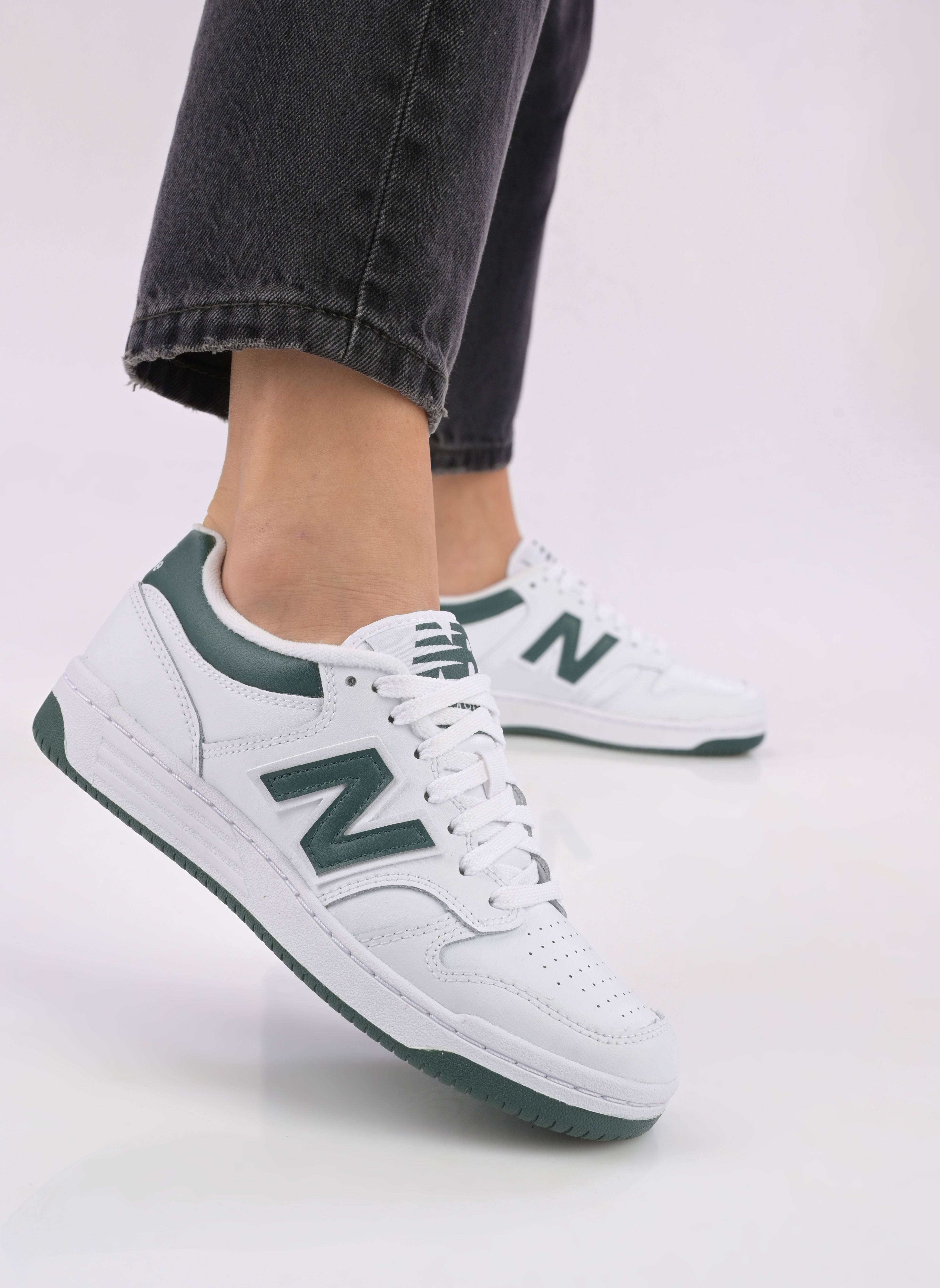 Niedrige Sneaker BB480 damen weiß New Balance Niedrige Sneaker BB480 damen weiß 1-WHITE