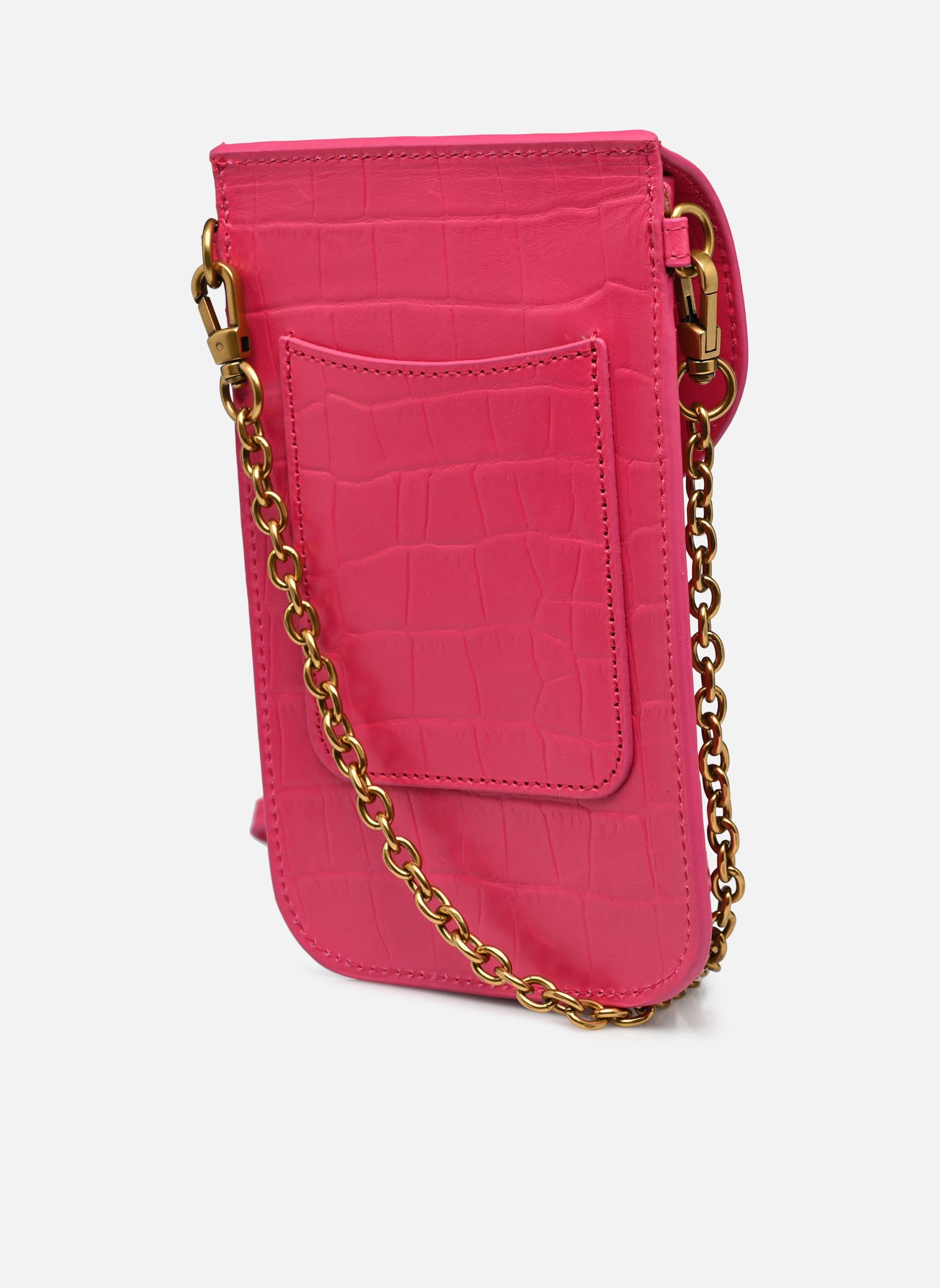 Pochettes Mindy femme rose Nat & Nin Pochettes Mindy femme rose CROC PRALINE