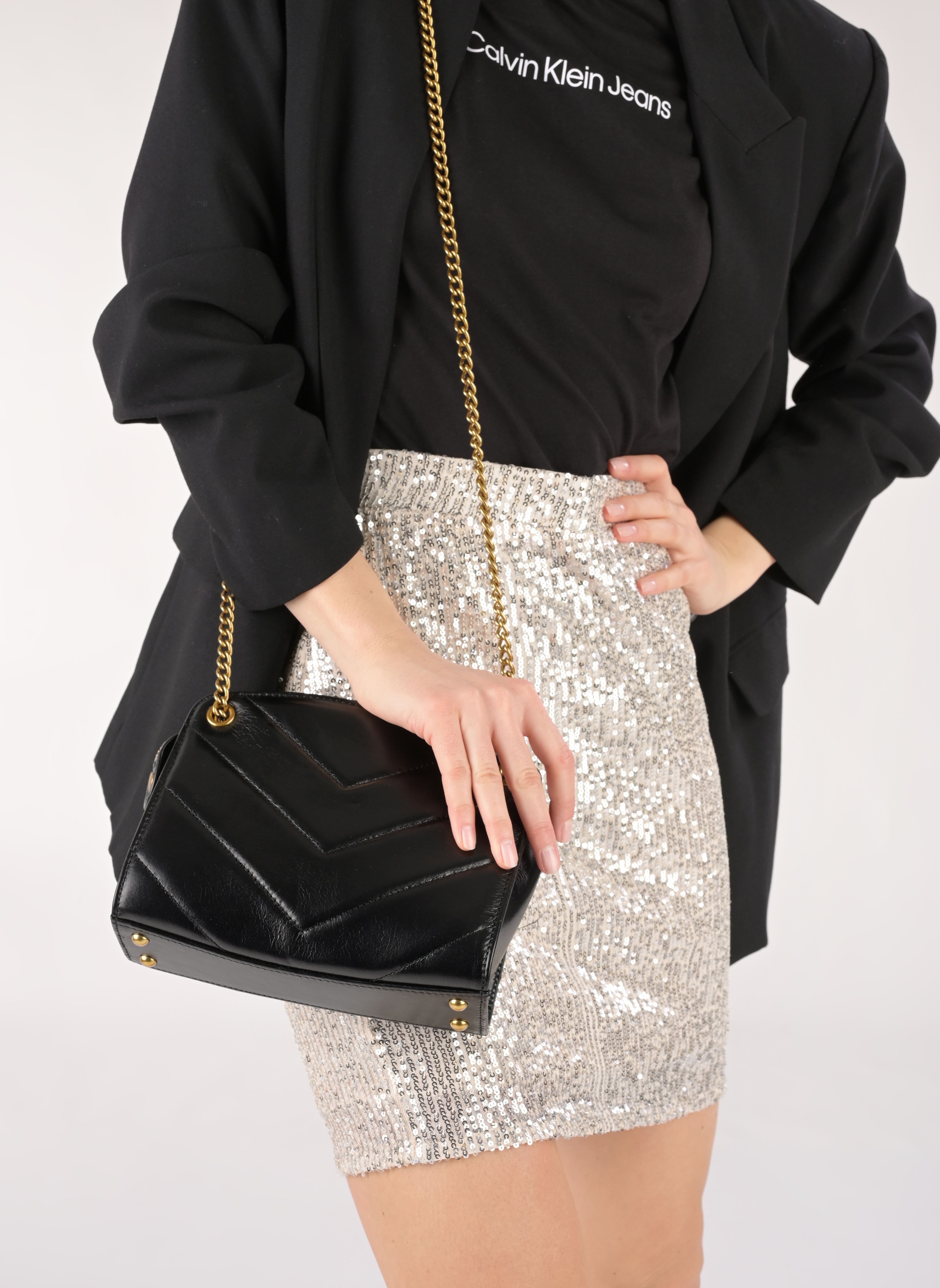 Sacs bandoulière Mini Simone femme noir Nat & Nin Sacs bandoulière Mini Simone femme noir NOIR GLACÉ