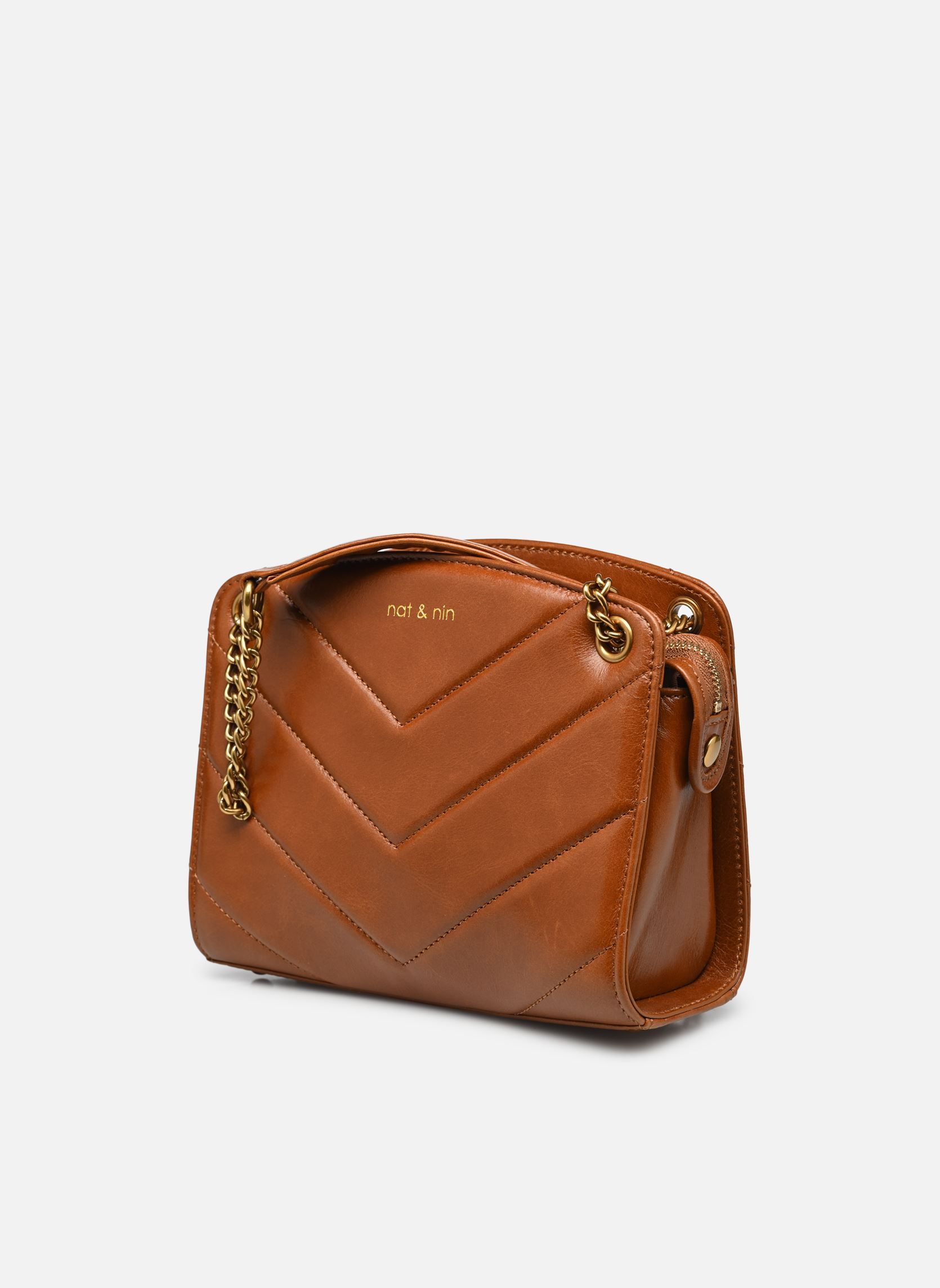 Umhängetaschen Mini Simone damen braun Nat & Nin Umhängetaschen Mini Simone damen braun COGNAC