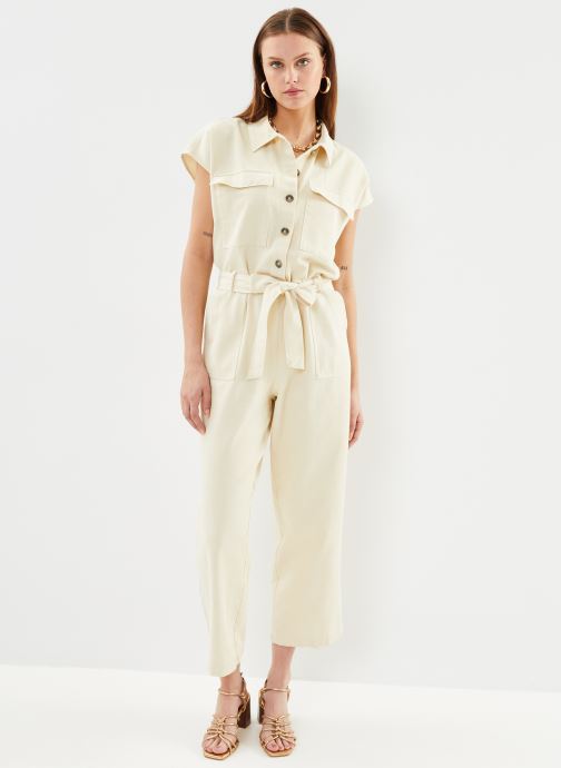 VILA Kanten Kapmouw Jumpsuit Dames White VILA Kanten Kapmouw Jumpsuit Dames White