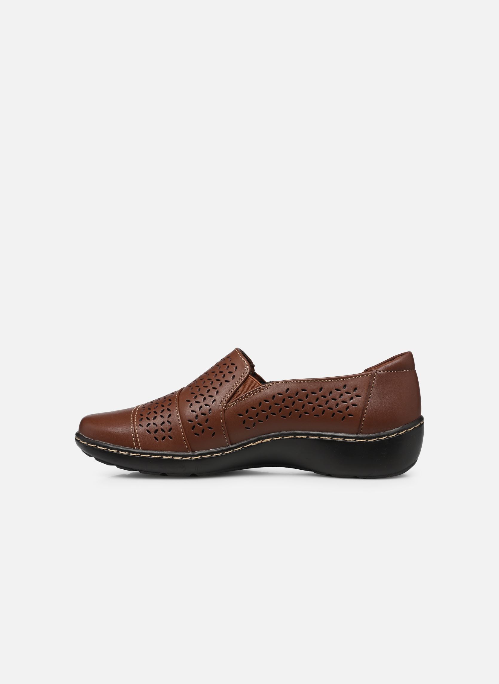 Mocassins Cora Drift femme marron Clarks Mocassins Cora Drift femme marron DARK TAN LEA