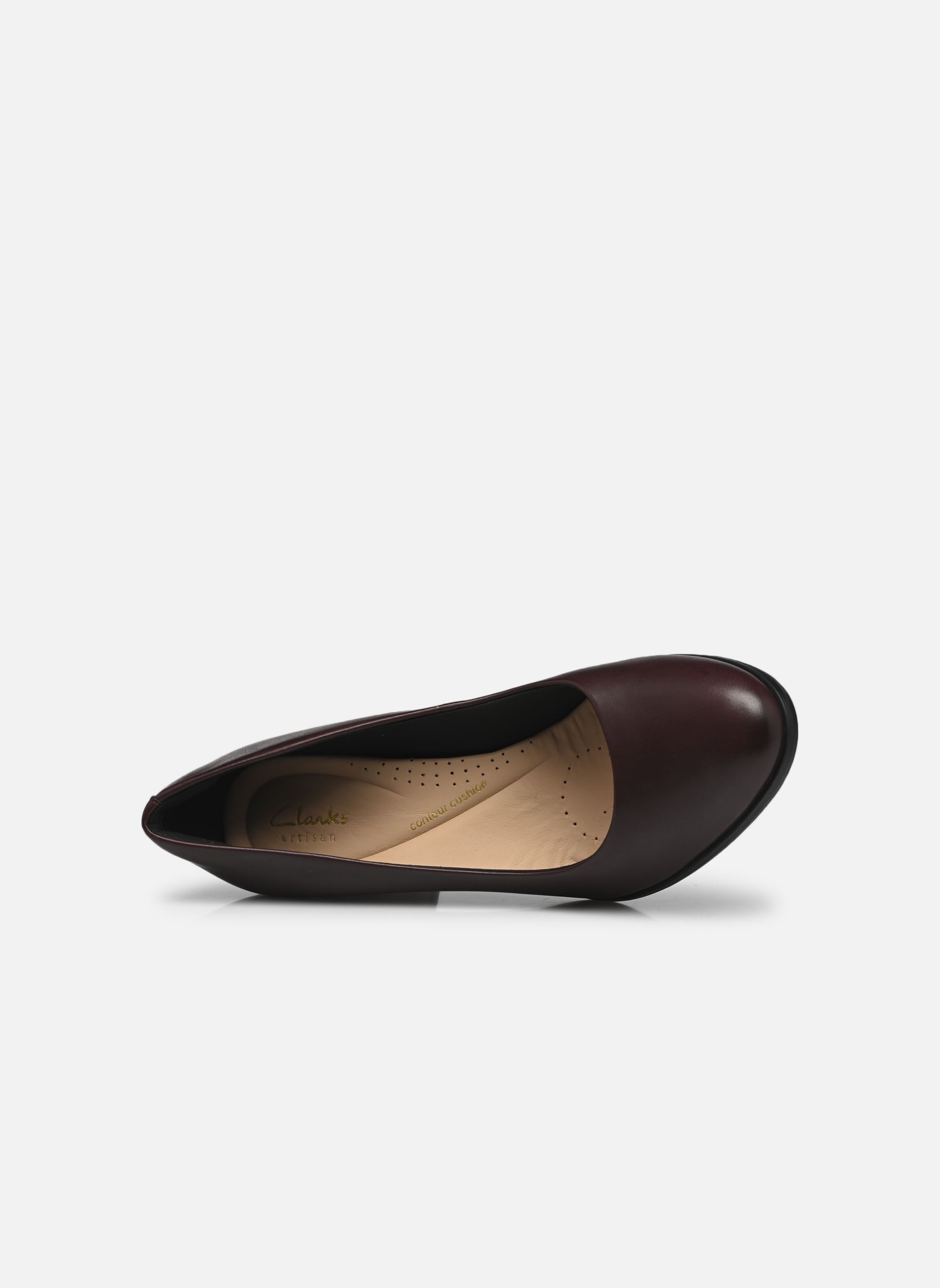 Escarpins Freva85 Court femme rouge Clarks Escarpins Freva85 Court femme rouge WINE LEATHER