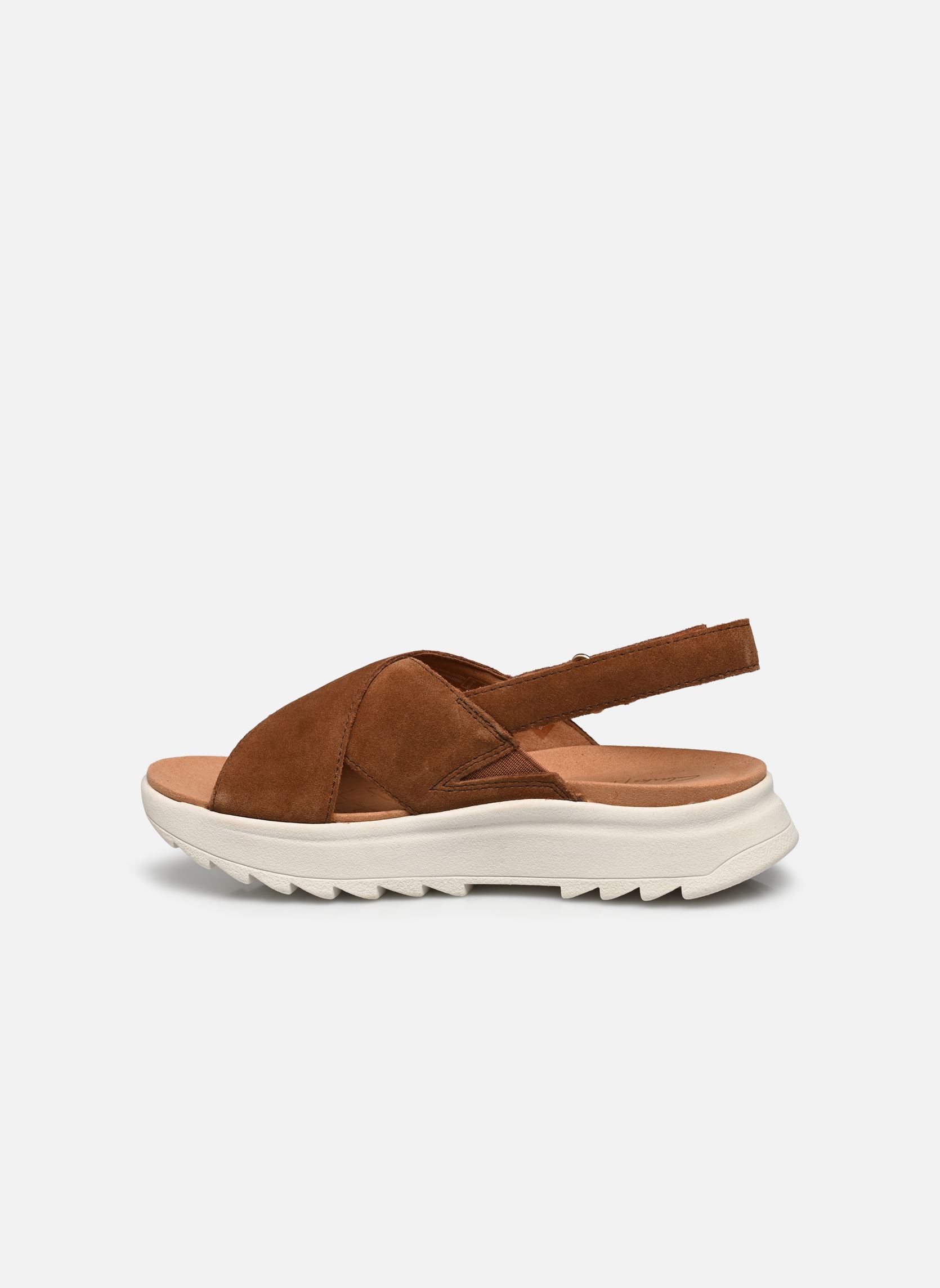 Sandalen DashLite Wish dames bruin Clarks Sandalen DashLite Wish dames bruin DARK TAN SUEDE