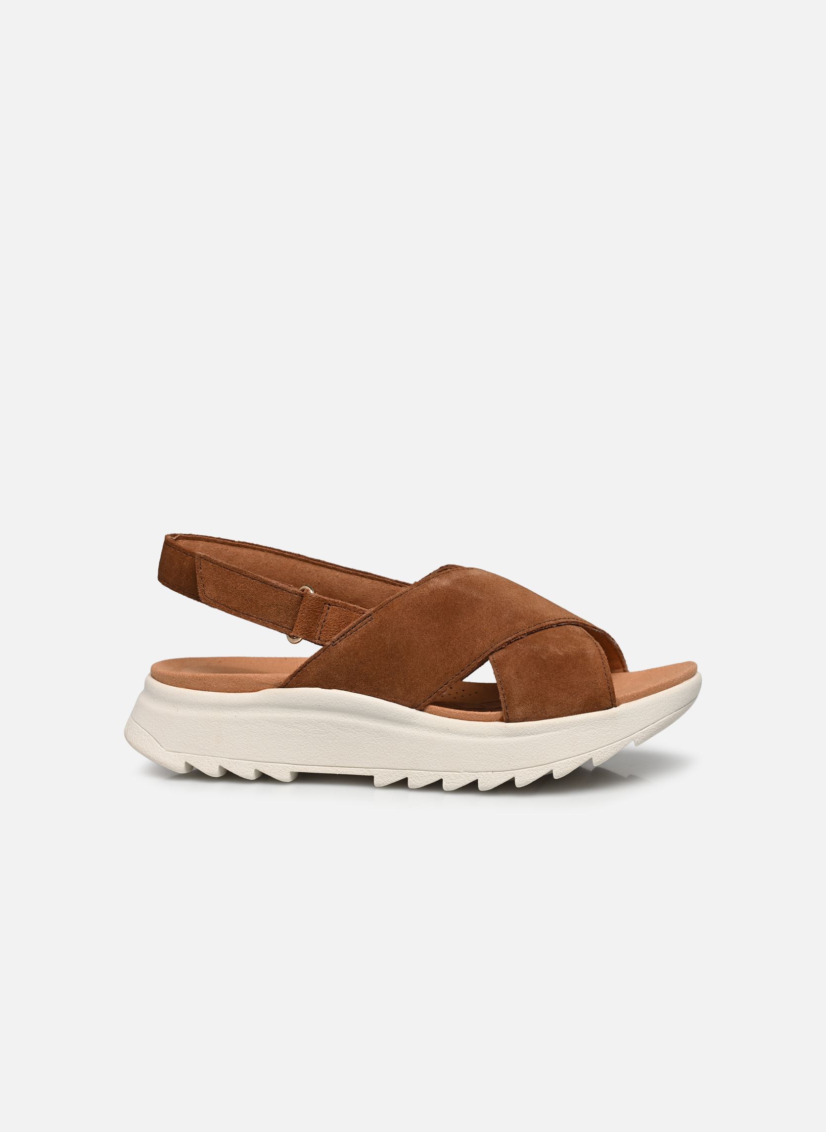 Sandalen DashLite Wish dames bruin Clarks Sandalen DashLite Wish dames bruin DARK TAN SUEDE