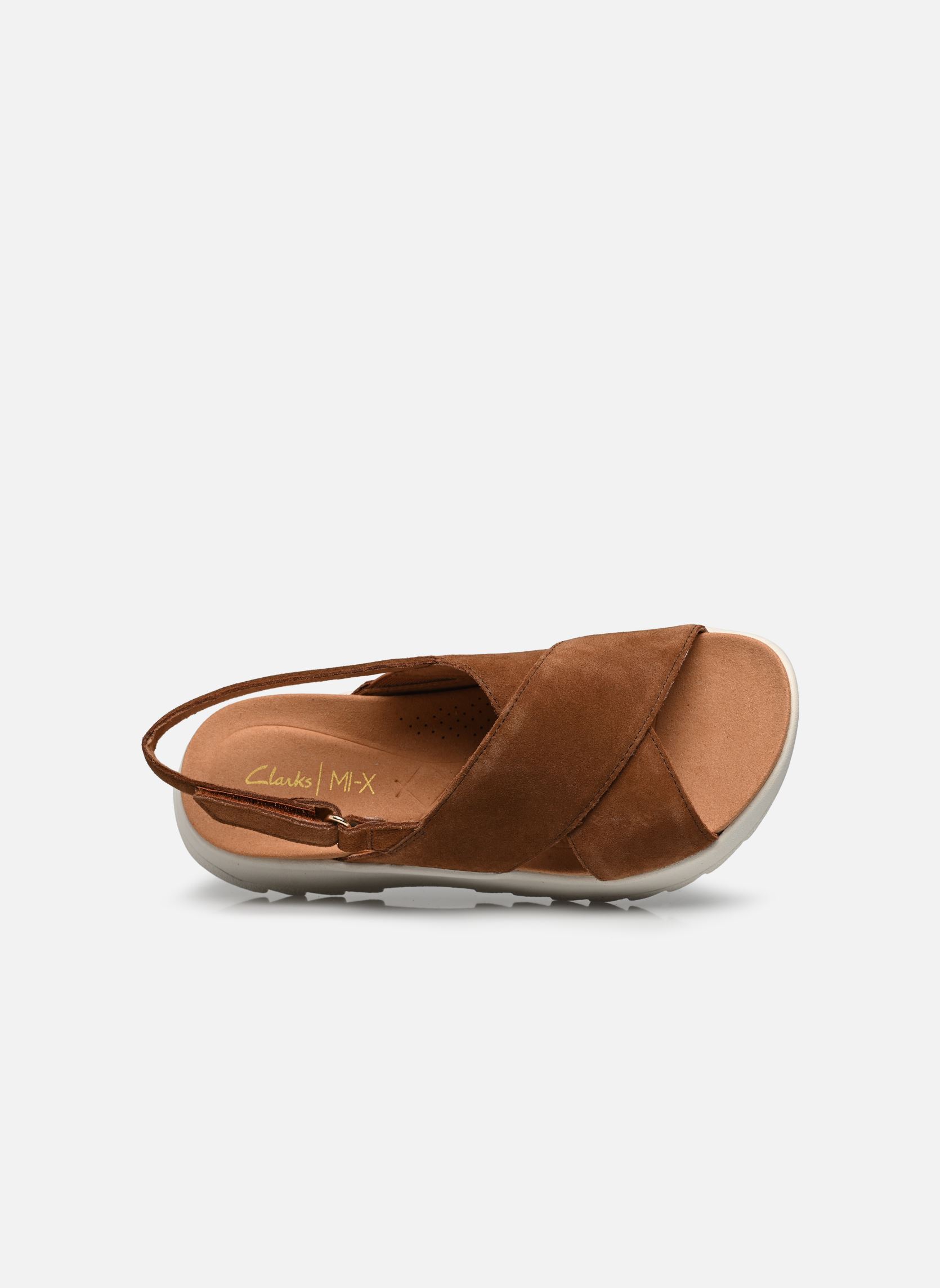 Sandalen DashLite Wish dames bruin Clarks Sandalen DashLite Wish dames bruin DARK TAN SUEDE
