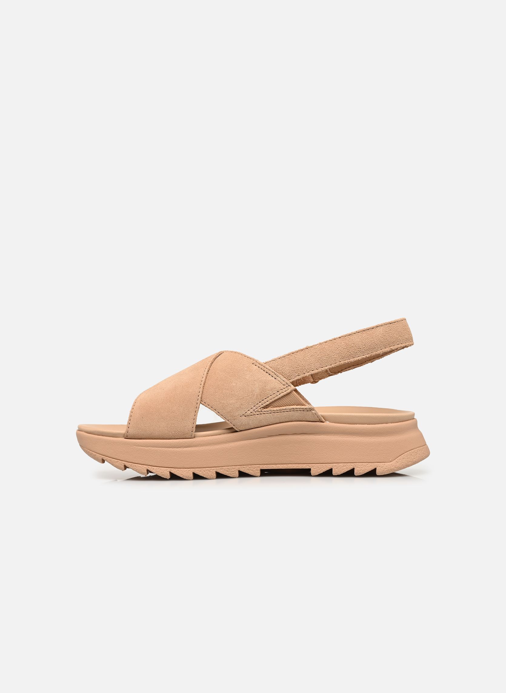 Sandalen DashLite Wish dames beige Clarks Sandalen DashLite Wish dames beige BEIGE SUEDE