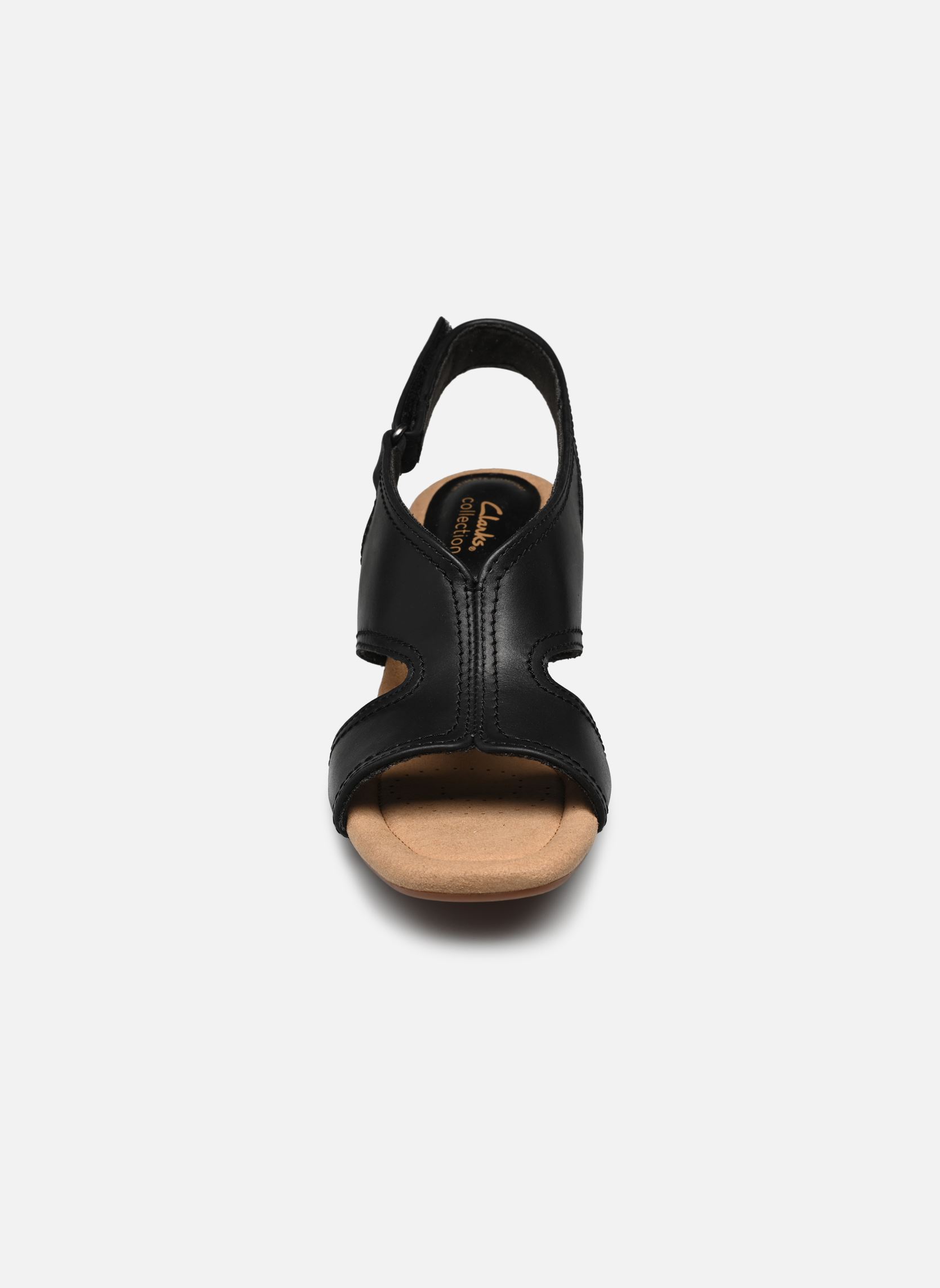 Keil- und Plateausandalen Kyarra Aster damen schwarz Clarks Keil- und Plateausandalen Kyarra Aster damen schwarz BLACK LEATHER
