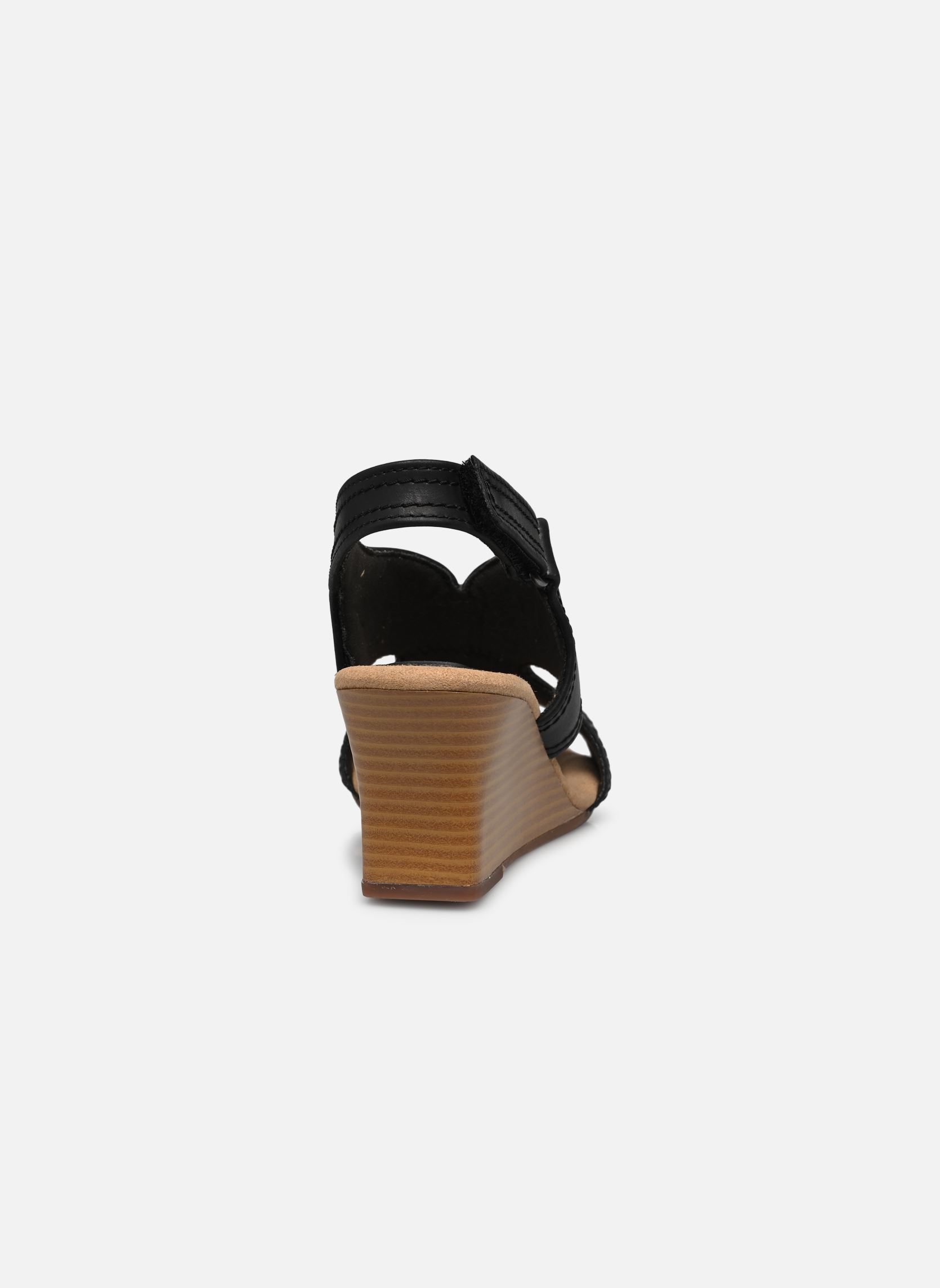 Keil- und Plateausandalen Kyarra Aster damen schwarz Clarks Keil- und Plateausandalen Kyarra Aster damen schwarz BLACK LEATHER